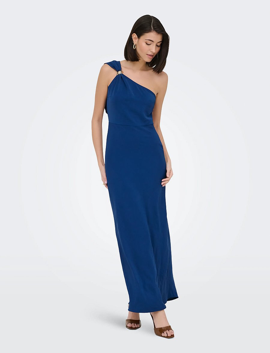 JDY - JDYAYA ONESHOULDER LONG DRESS WVN EXP - abendkleider - navy peony - 4