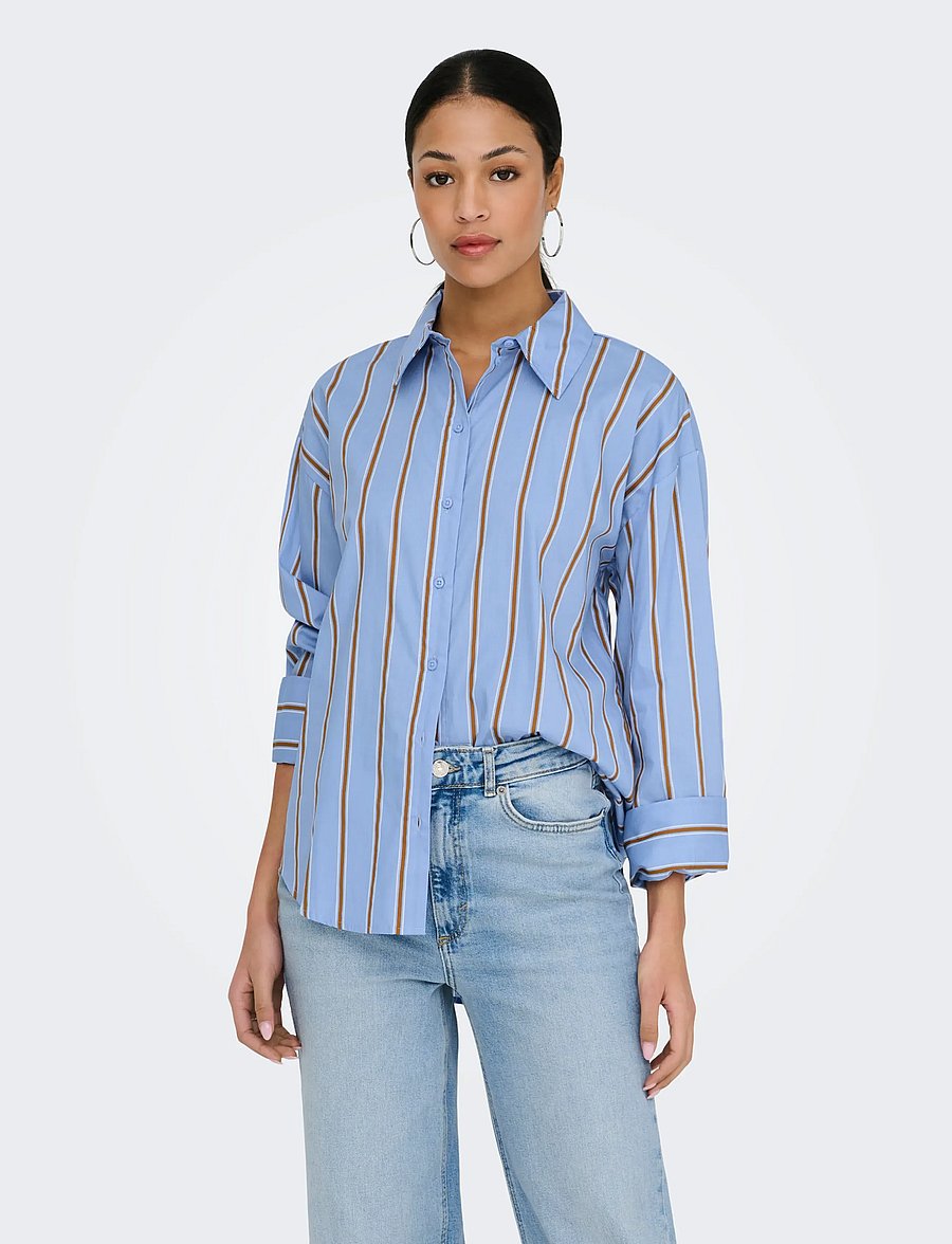 JDY - JDYSERENA L/S SHIRT WVN NOOS - langærmede skjorter - bel air blue - 0