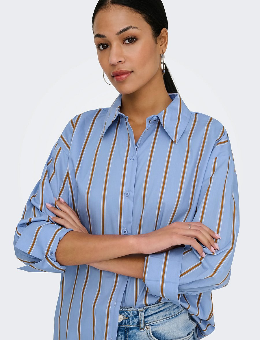 JDY - JDYSERENA L/S SHIRT WVN NOOS - langærmede skjorter - bel air blue - 5