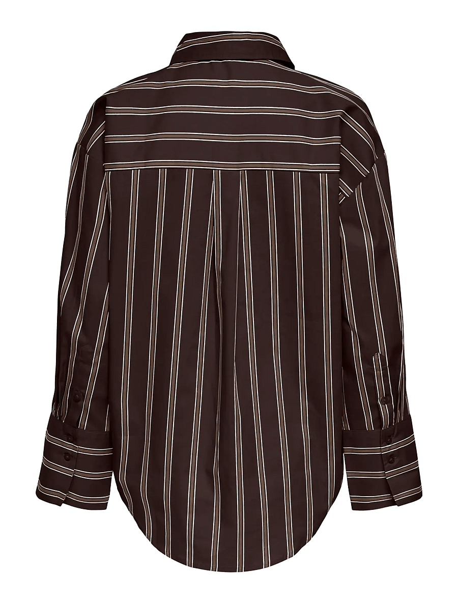 JDY - JDYSERENA L/S SHIRT WVN NOOS - langärmlige hemden - chocolate torte - 1