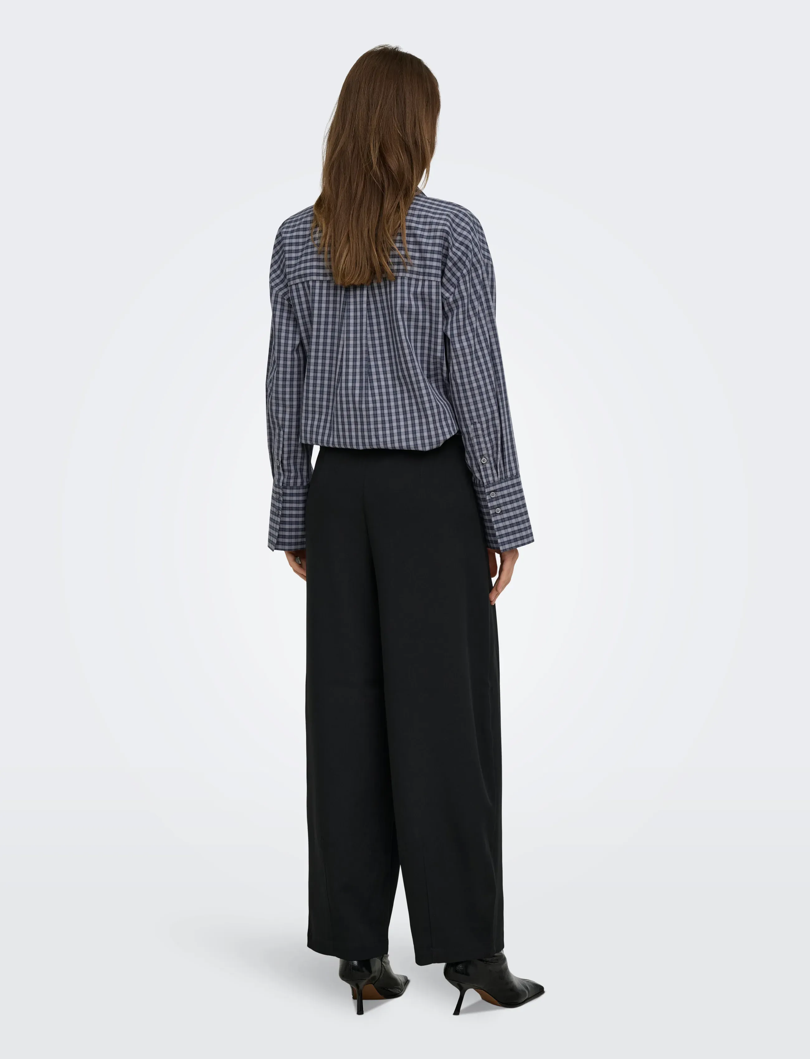 JDY - JDYSERENA L/S SHIRT WVN NOOS - långärmade skjortor - dark grey melange - 3
