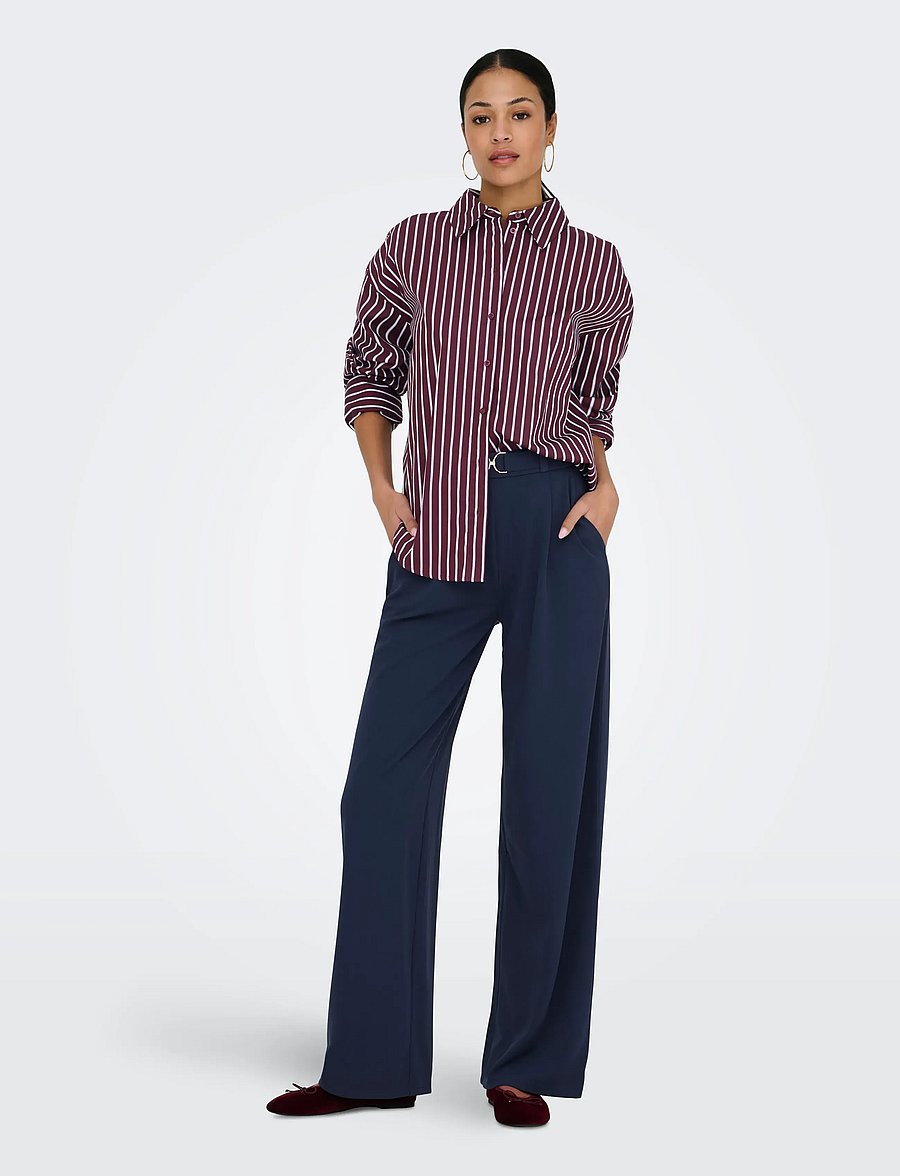 JDY - JDYSERENA L/S SHIRT WVN NOOS - krekli ar garām piedurknēm - port royale - 4