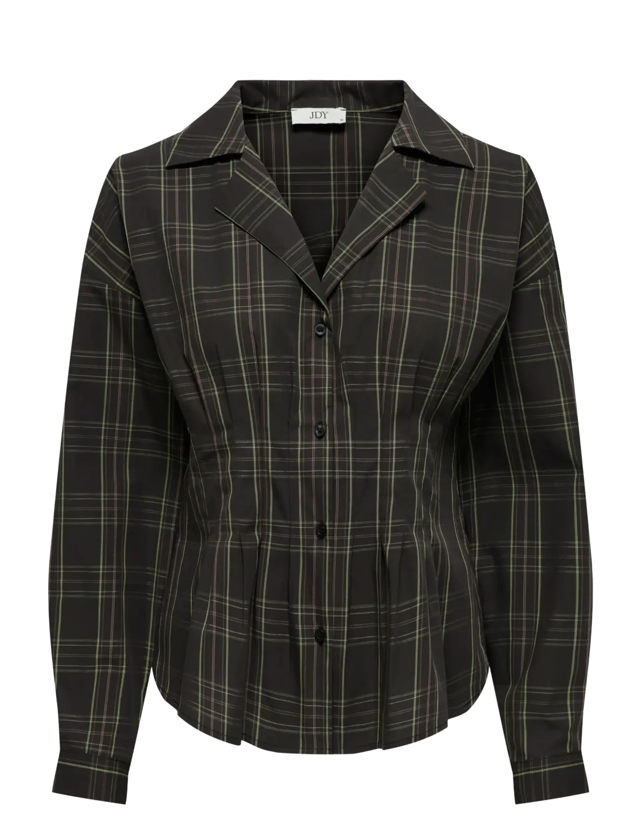 JDY JDYBETTY LIFE L/S FITTED SHIRT WVN EXP - Nyheder - SLATE BLACK / multi