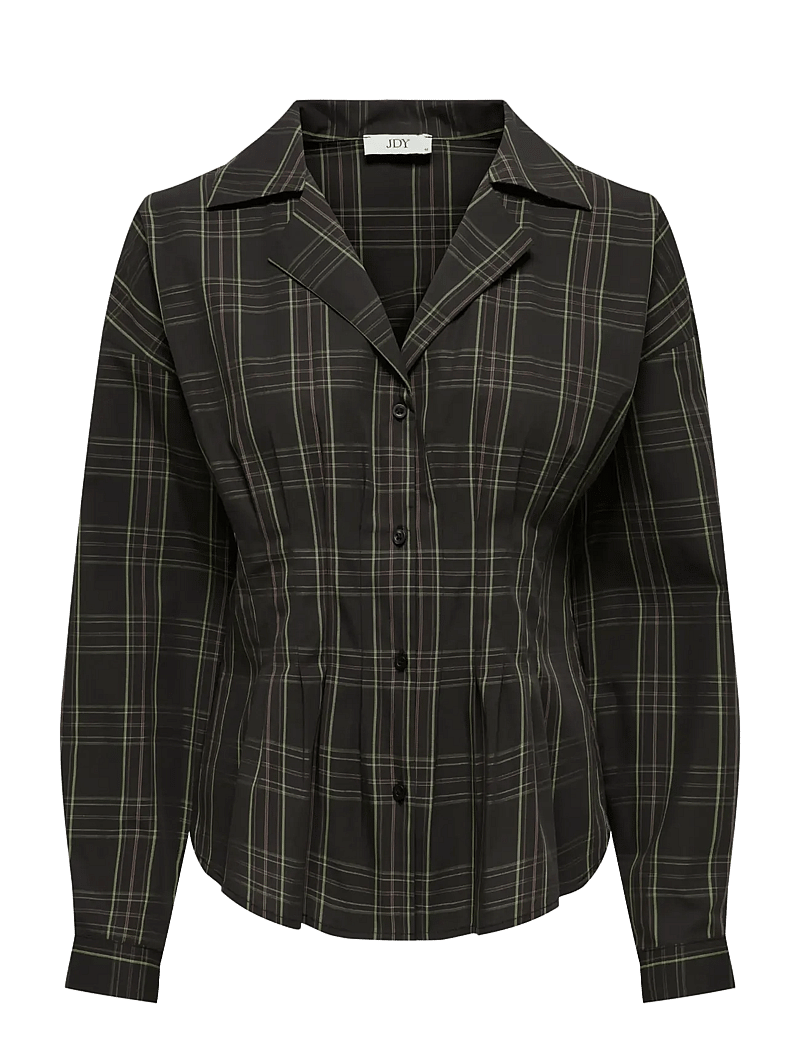 JDY - JDYBETTY LIFE L/S FITTED SHIRT WVN EXP - pikkade varrukatega särgid - slate black - 0