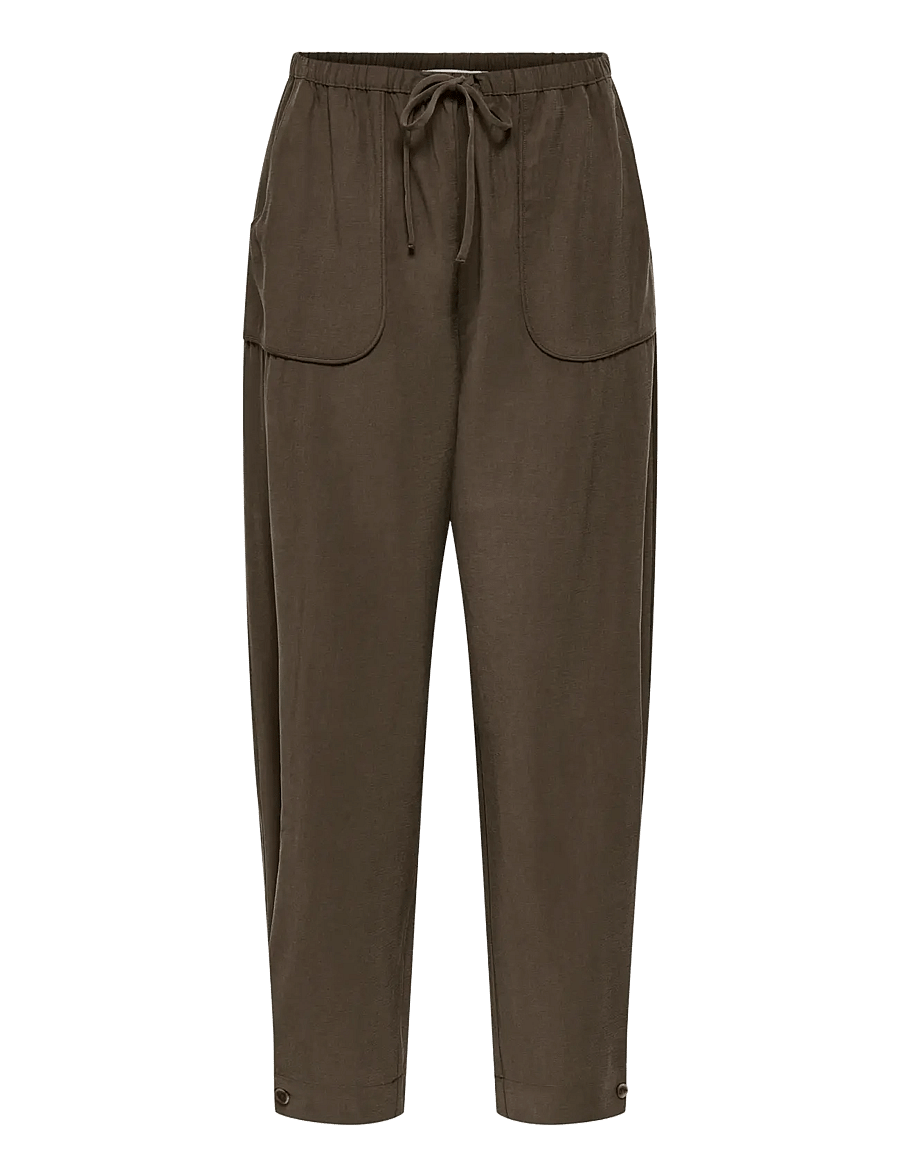 JDY - JDYASTA MW BARREL PANT WVN EXP - barrel-bukser - after dark - 0