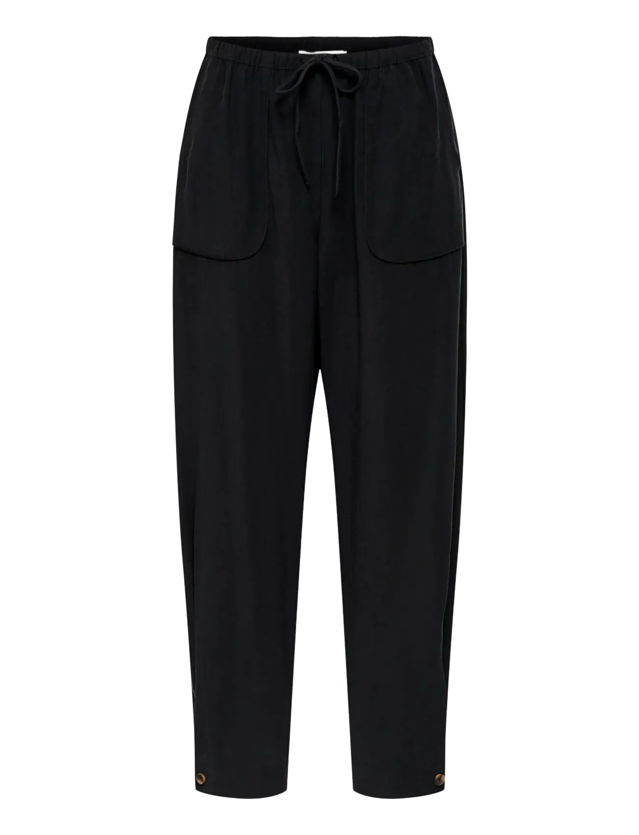 JDY JDYASTA MW BARREL PANT WVN EXP - Kleidung - BLACK / black