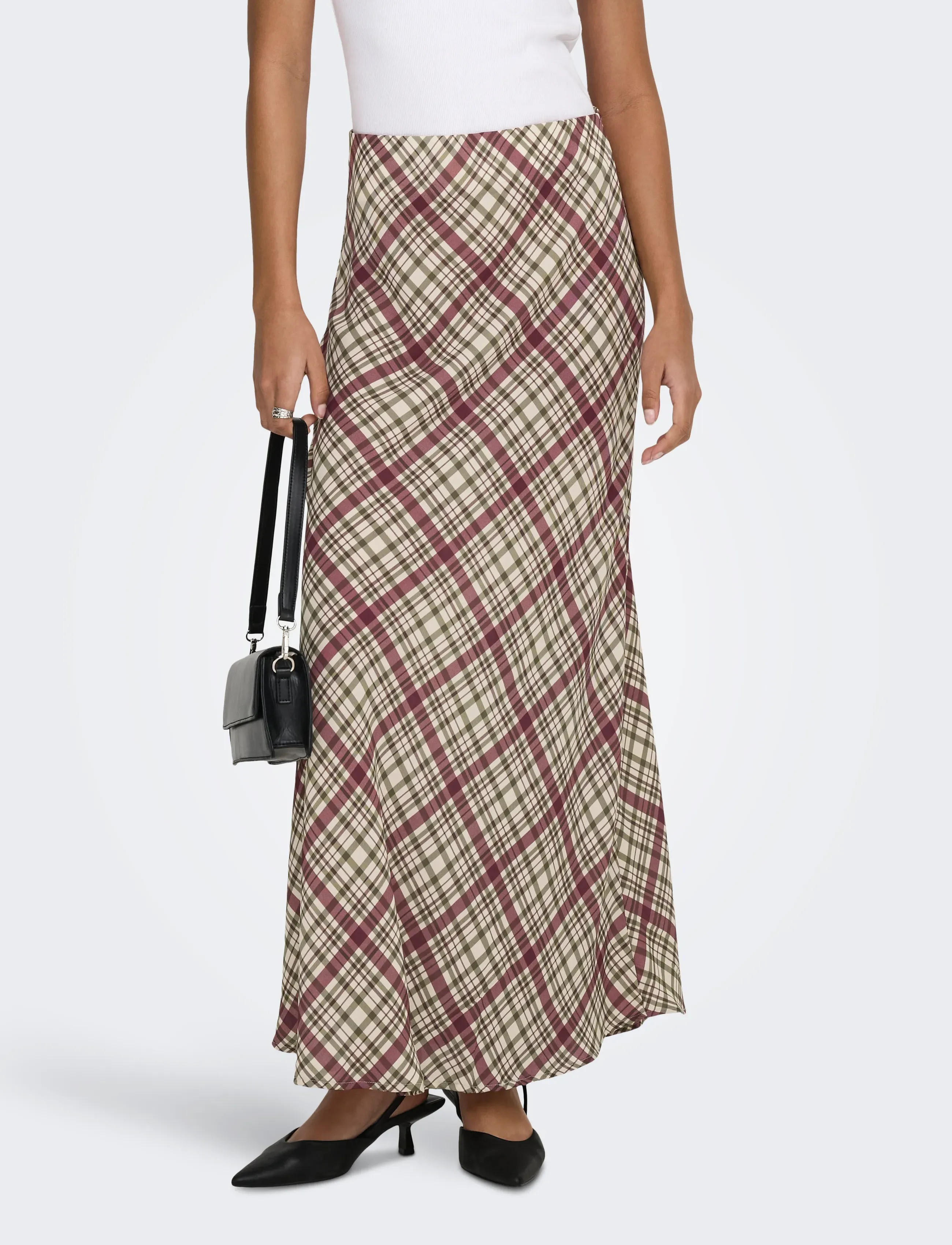 JDY JDYVERA LONG SKIRT WVN EXP - Maxi Röcke - WINDSOR WINE / green