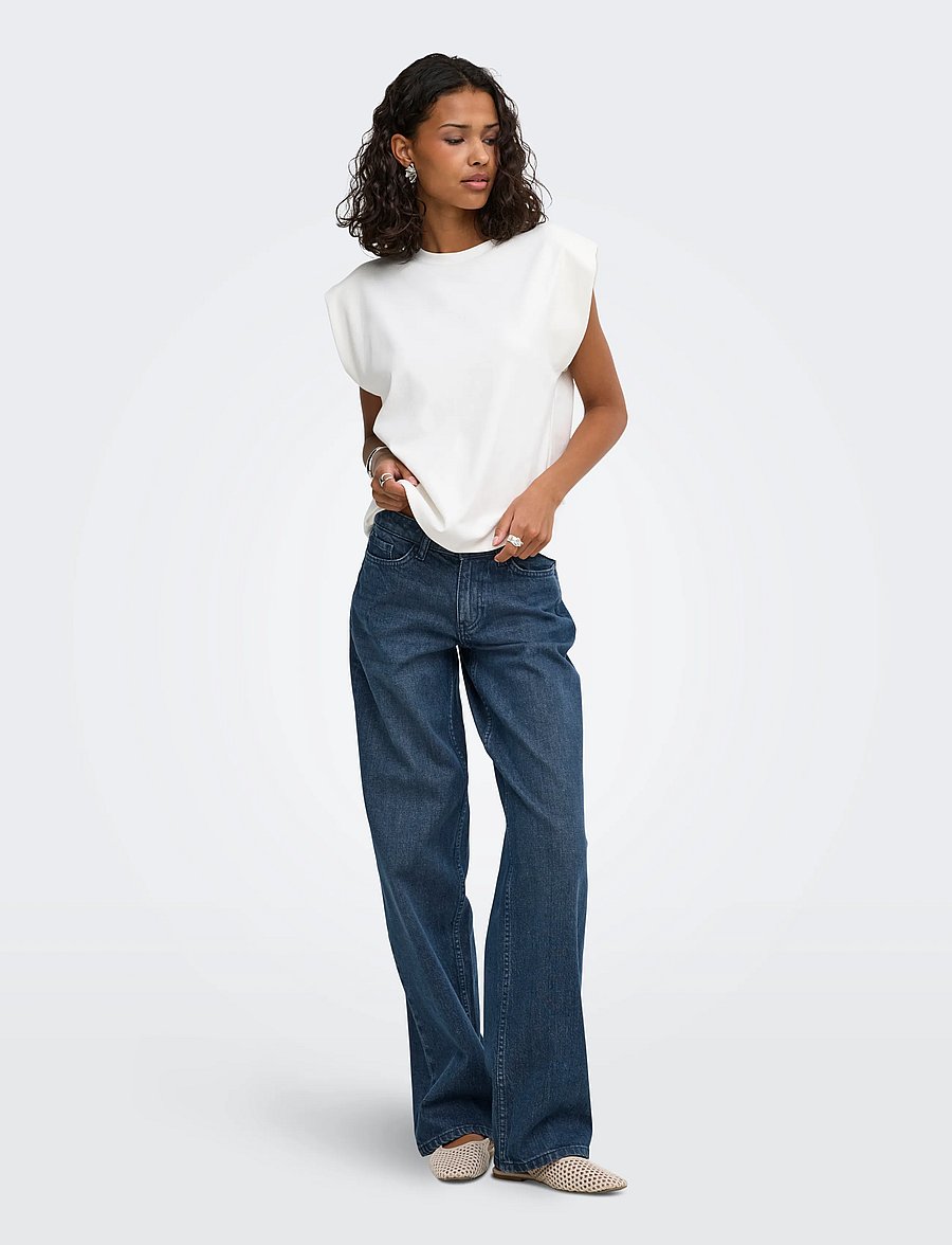 JDY - JDYKATIE LW STRAIGHT DBG001 105 DNM NOOS - straight jeans - dark blue denim - 4
