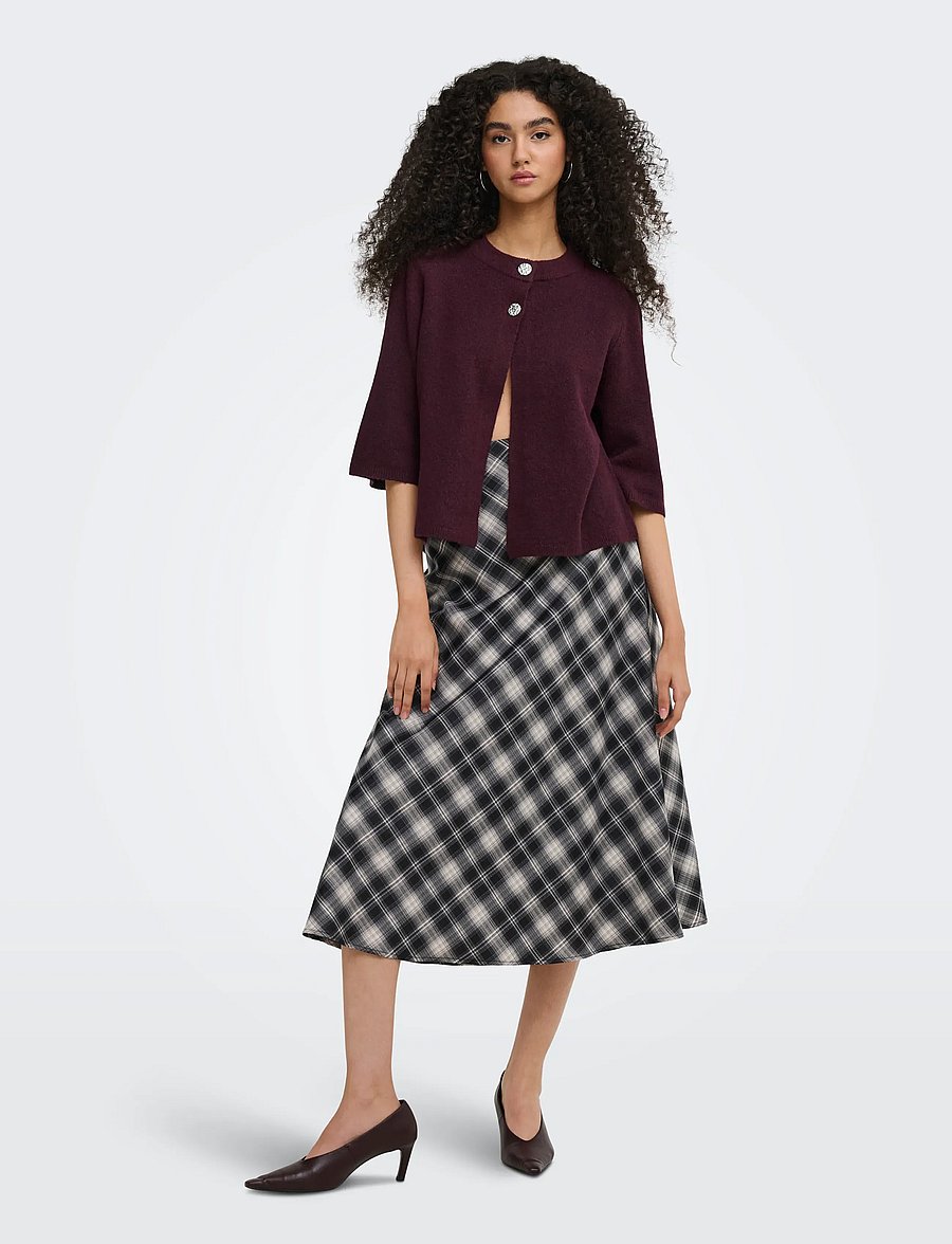JDY - JDYSUPER 2/4 CARDIGAN KNT NOOS - koftor - decadent chocolate - 4