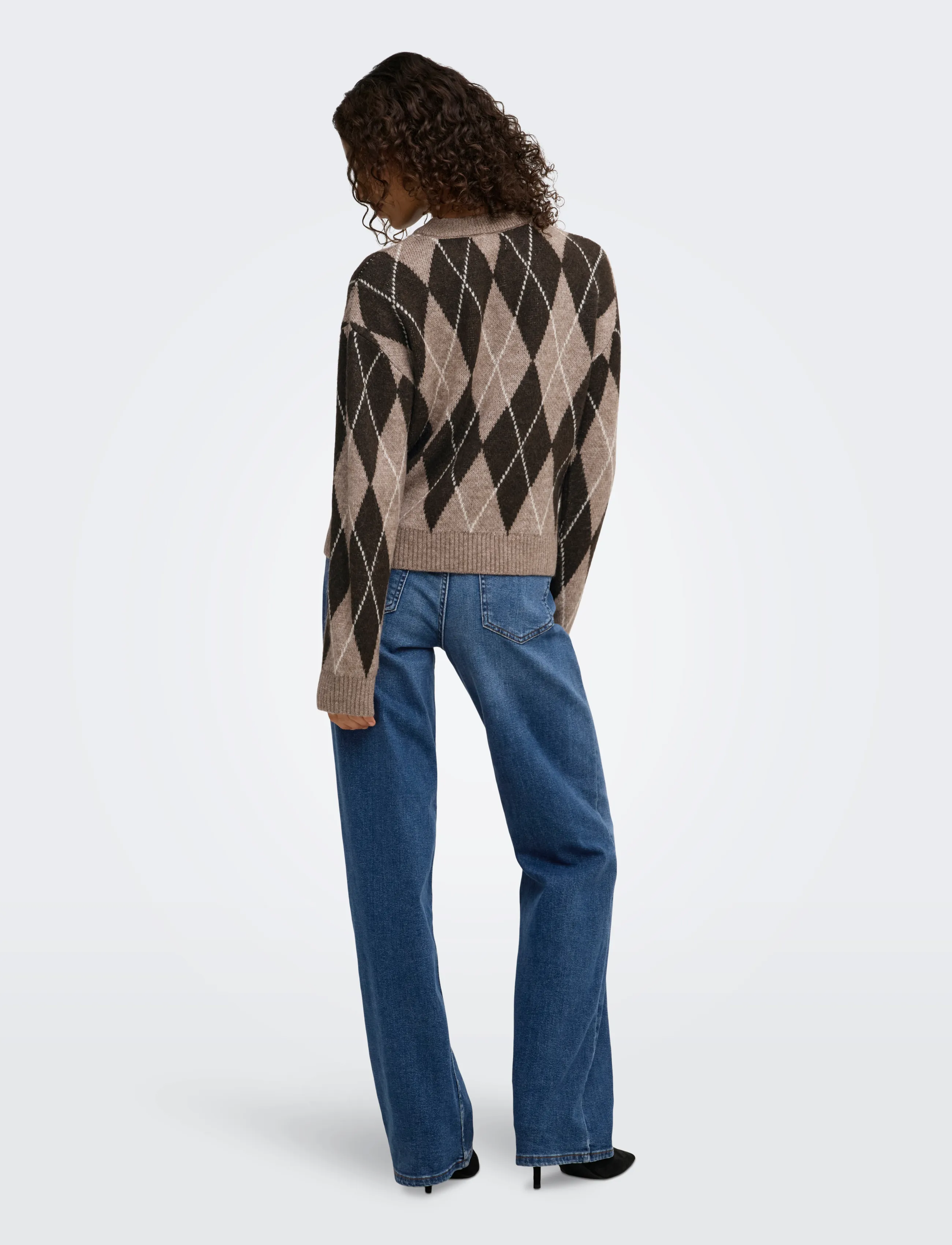 JDY Jdybianka L/S Argyle Pullover Knt Noos stickade tröjor dam – bild 2