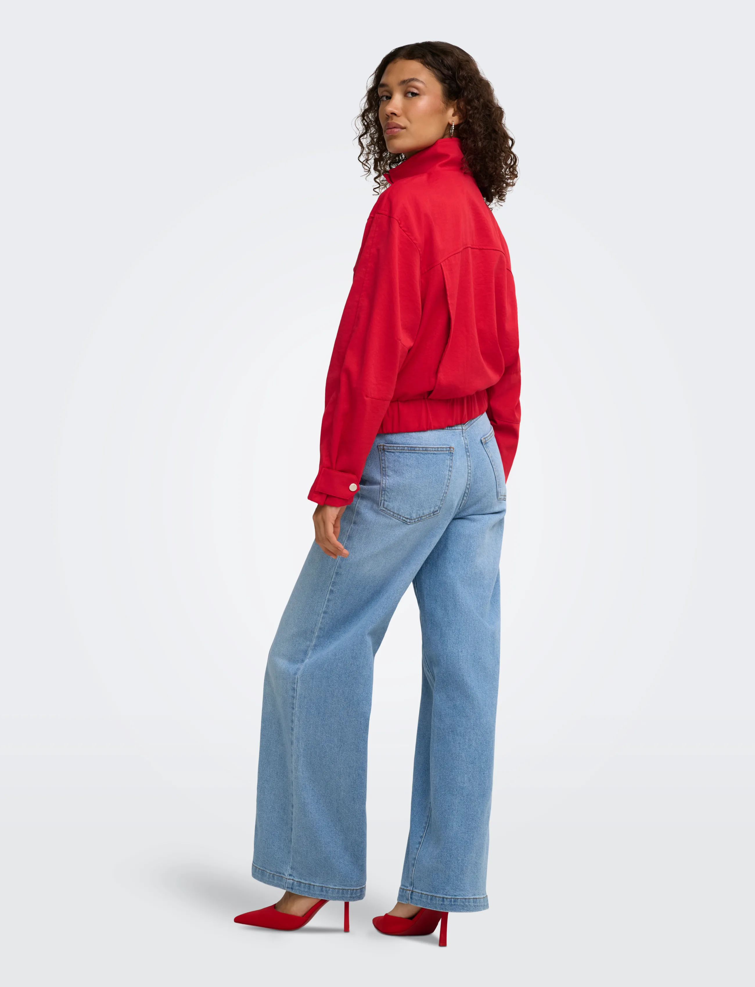 JDY - JDYNAOMI L/S JACKET WVN EXP - kevadjoped - goji berry - 3