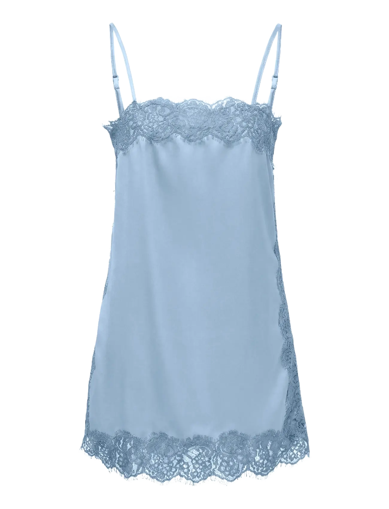 JDY JDYALANA S/L LACE SINGLET WVN EXP - Kleidung - CASHMERE BLUE / blue