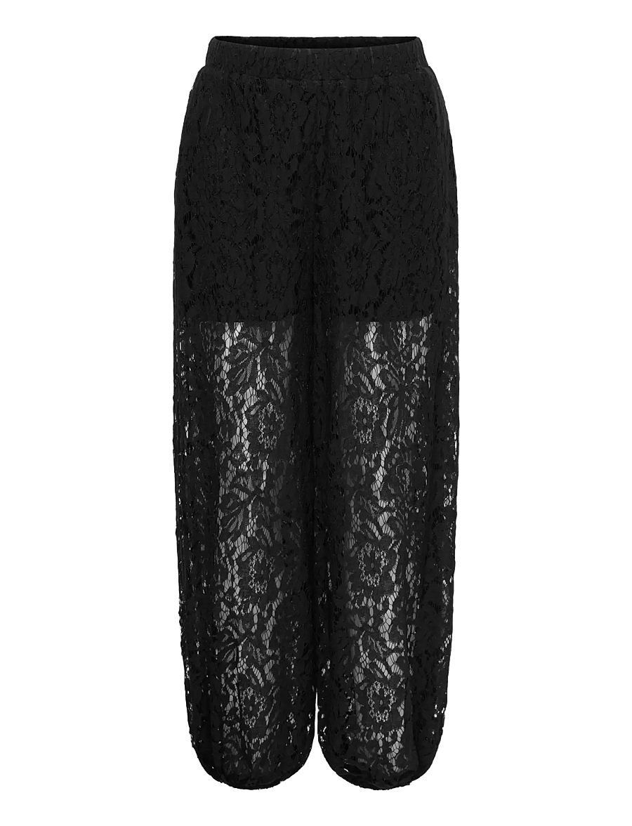 JDY - JDYJULIA LACE BALLOON PANT JRS - barrel-bukser - black - 1
