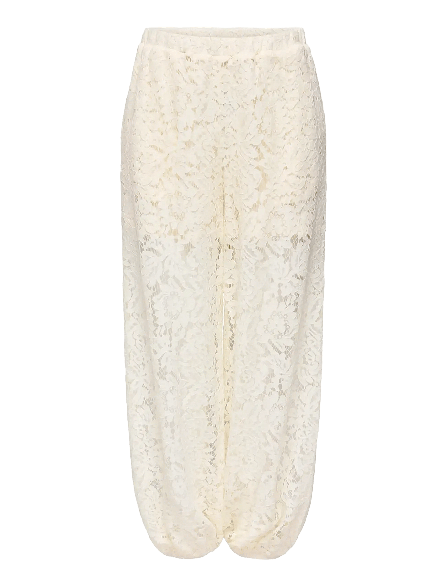 JDY - JDYJULIA LACE BALLOON PANT JRS - barrel-bukser - egret - 1