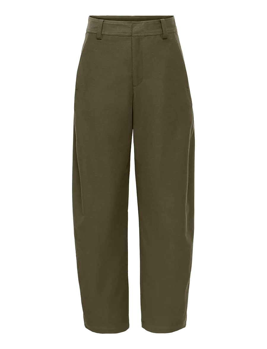 JDY - JDYTARA SELMA HW BARREL PANTS PNT - barrel-püksid - ivy green - 0