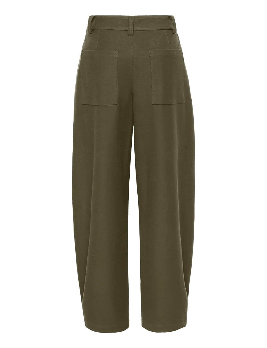 JDY - JDYTARA SELMA HW BARREL PANTS PNT - barrel-püksid - ivy green - 1