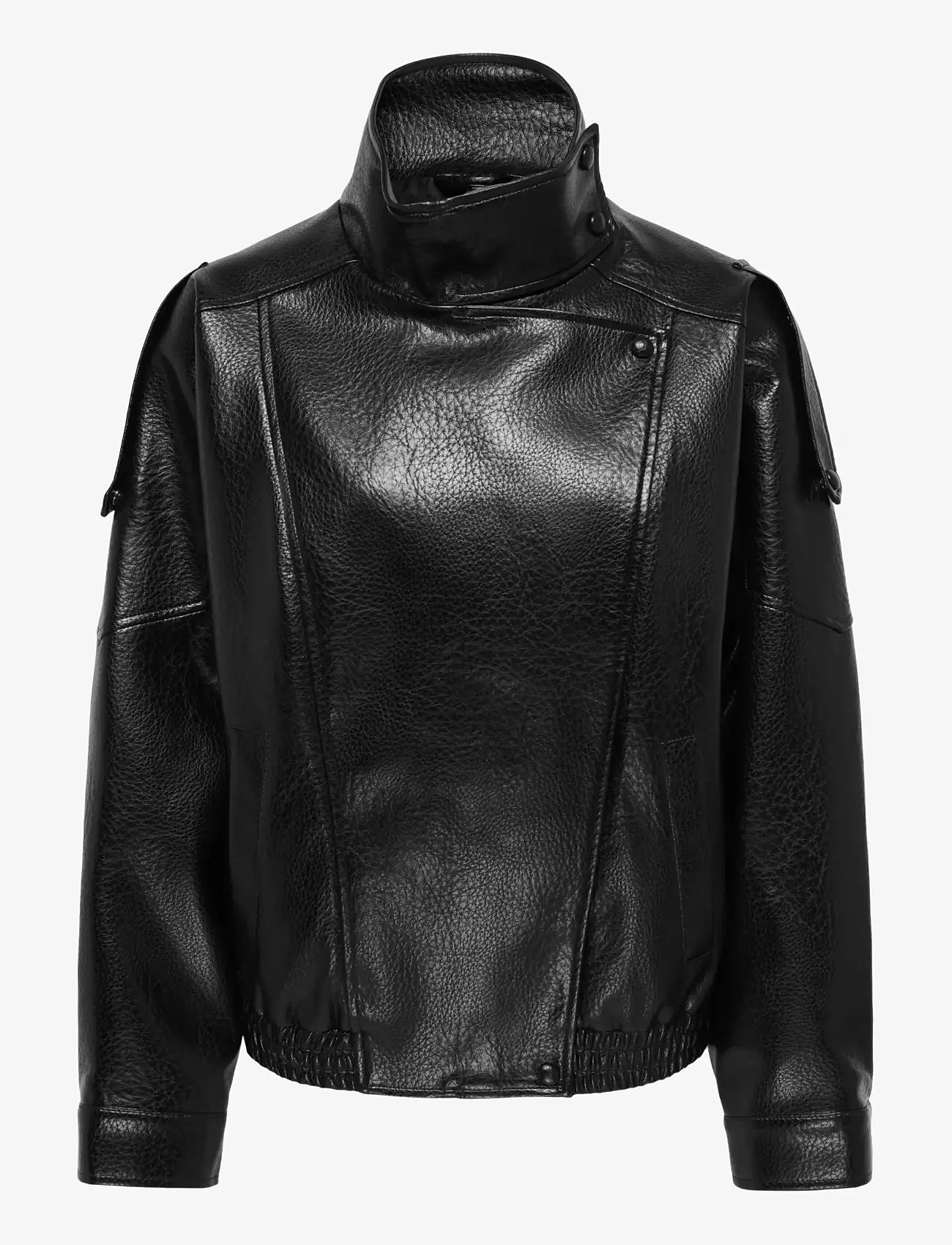 JDY - JDYRAYE PU OVERSIZED BOMBER JACKET PNT - forårsjakker - black - 0