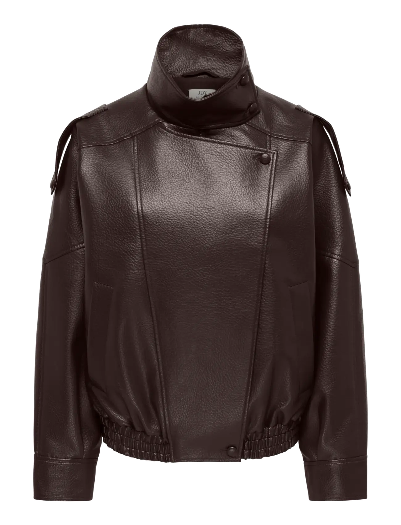 JDY JDYRAYE PU OVERSIZED BOMBER JACKET PNT - Tøj - CHOCOLATE TORTE / brown