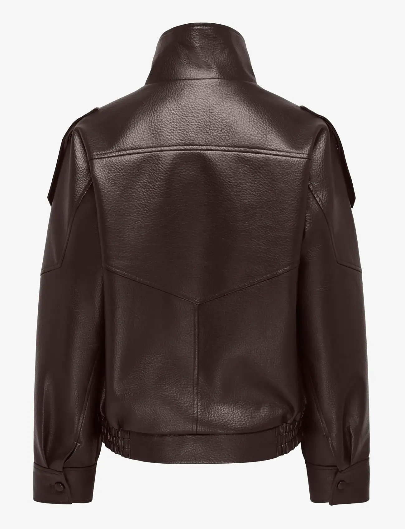 JDY - JDYRAYE PU OVERSIZED BOMBER JACKET PNT - forårsjakker - chocolate torte - 1