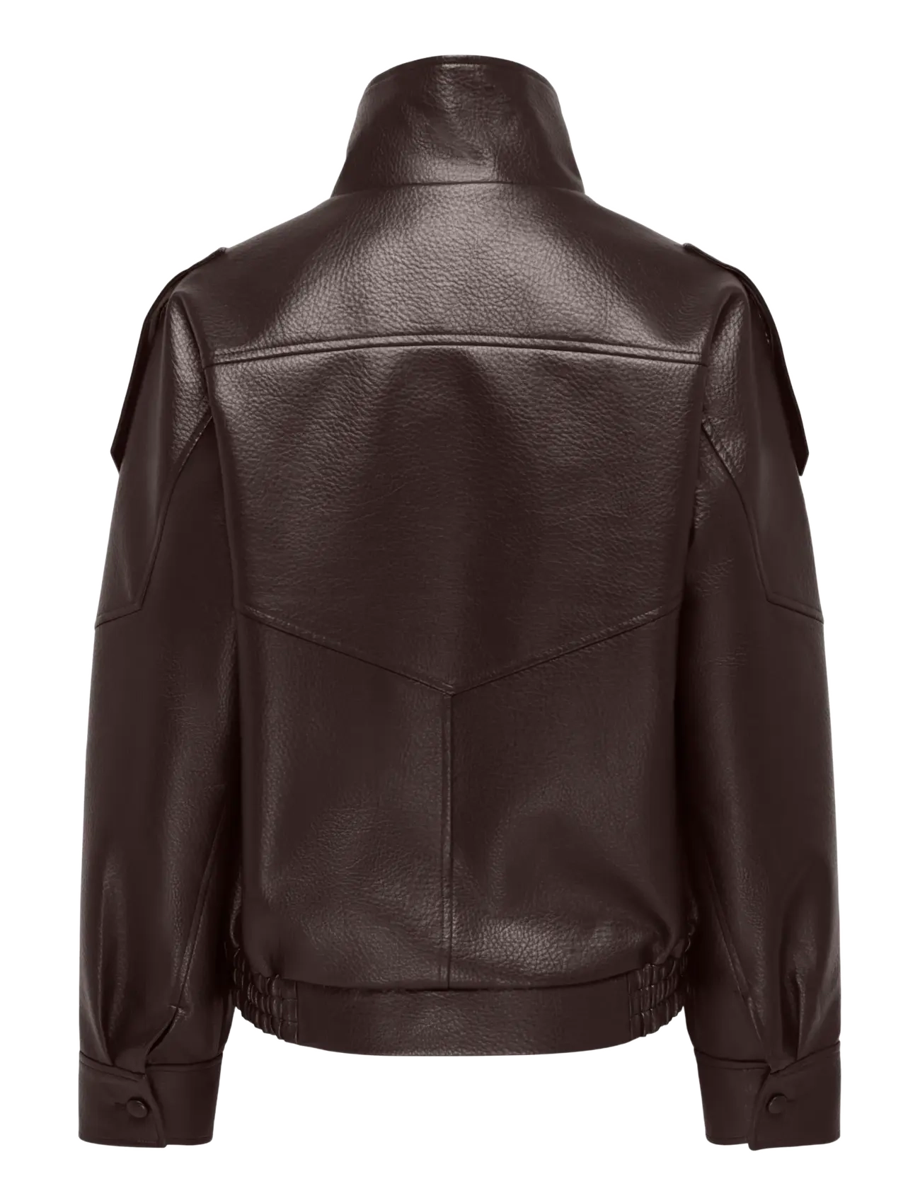 JDY - JDYRAYE PU OVERSIZED BOMBER JACKET PNT - spring jackets - chocolate torte - 1