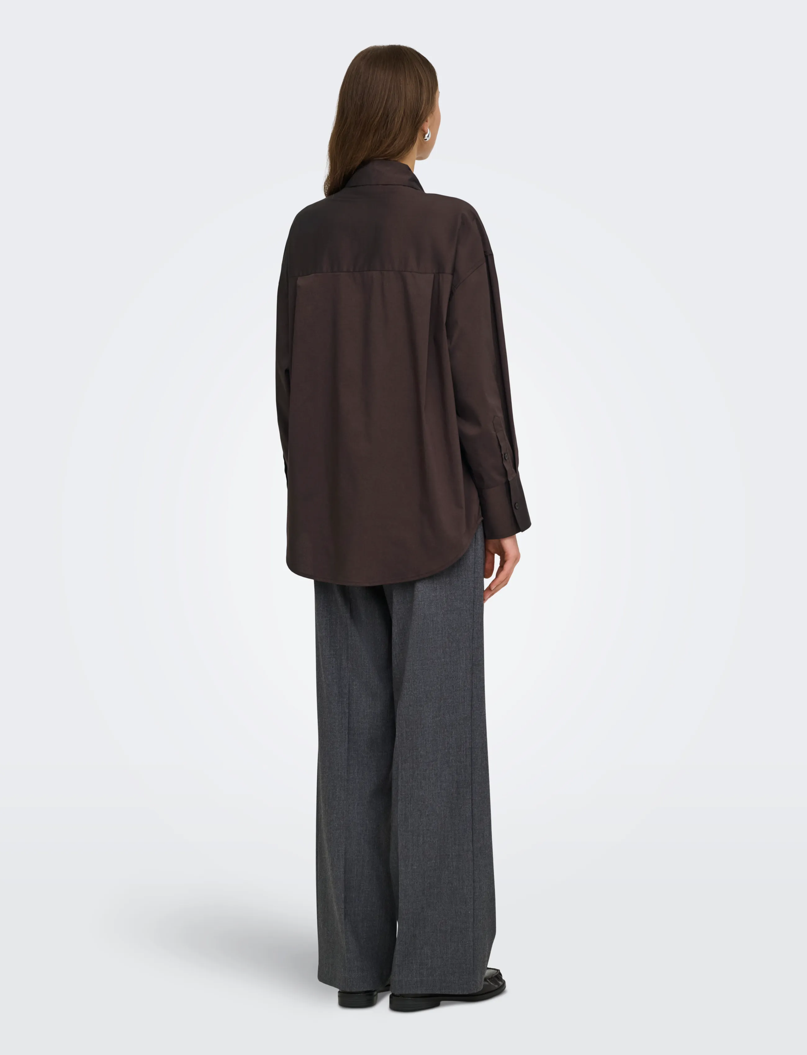 JDY - JDYVITA L/S BOW DETAIL SHIRT WVN - langärmlige hemden - chocolate plum - 3
