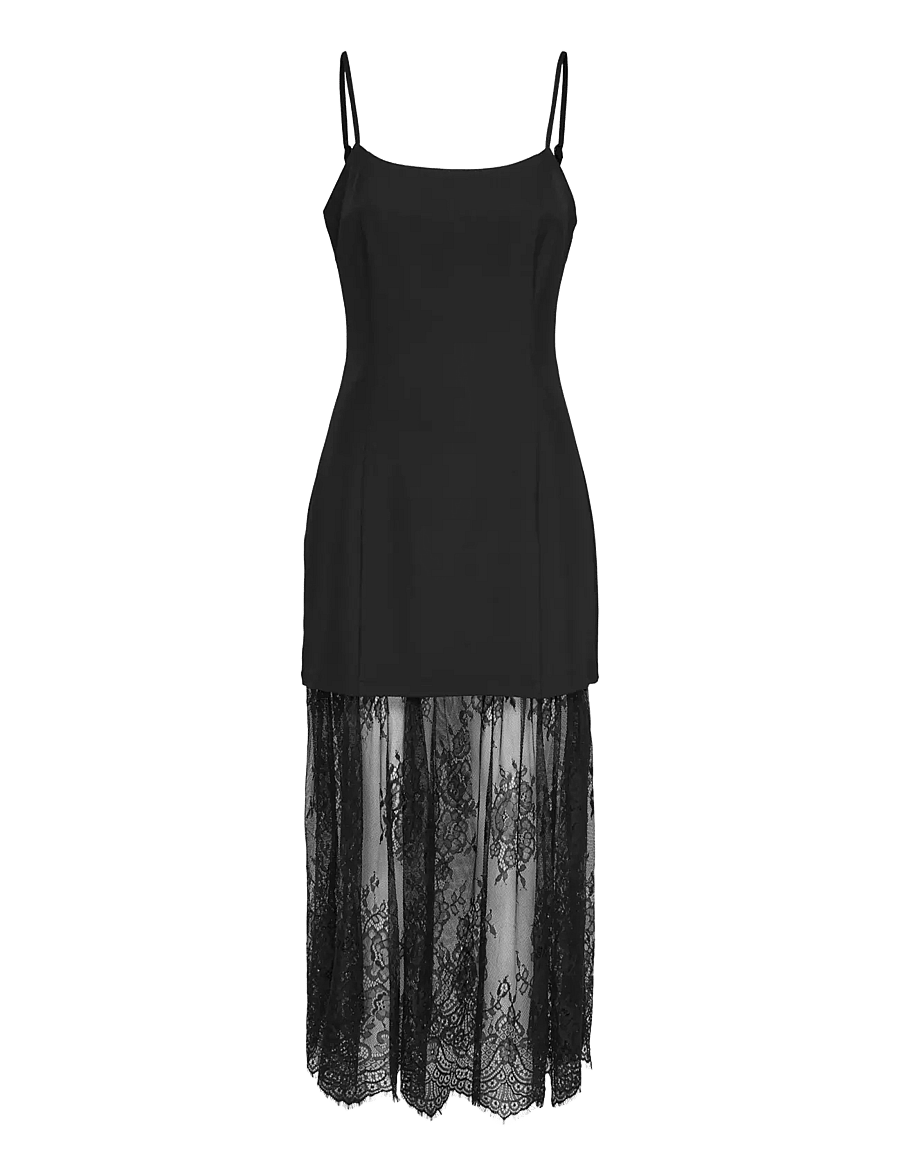JDY - JDYROSA S/L FITTED MAXI DRESS WVN - black - 0