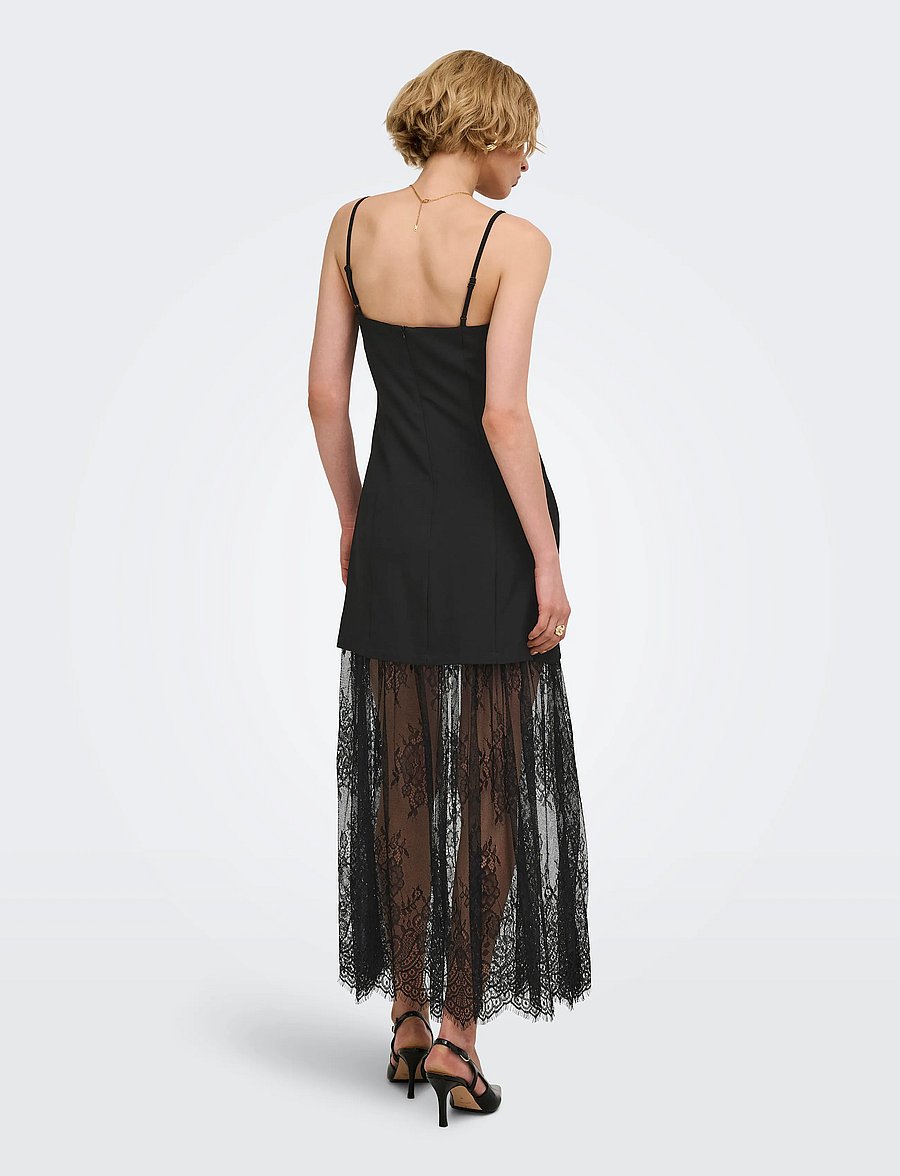 JDY - JDYROSA S/L FITTED MAXI DRESS WVN - black - 2
