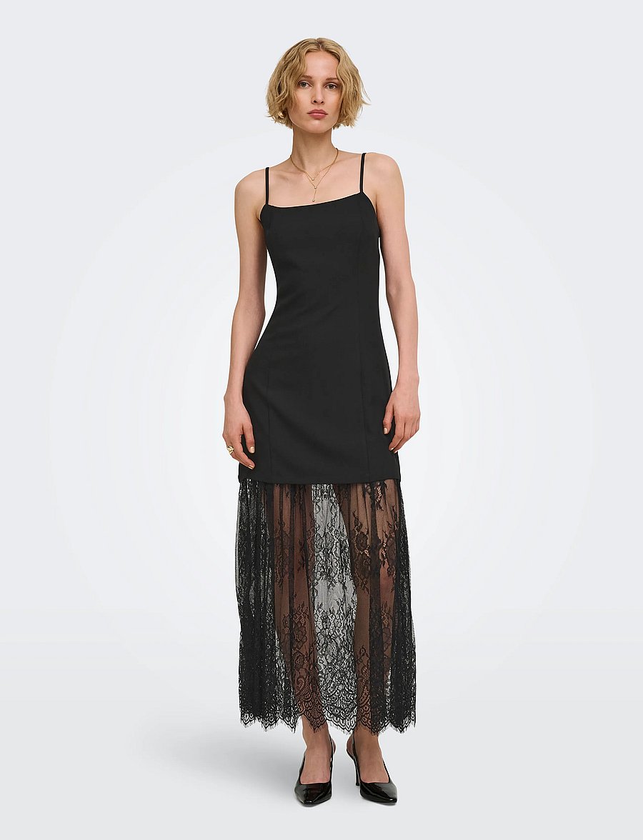 JDY - JDYROSA S/L FITTED MAXI DRESS WVN - black - 3