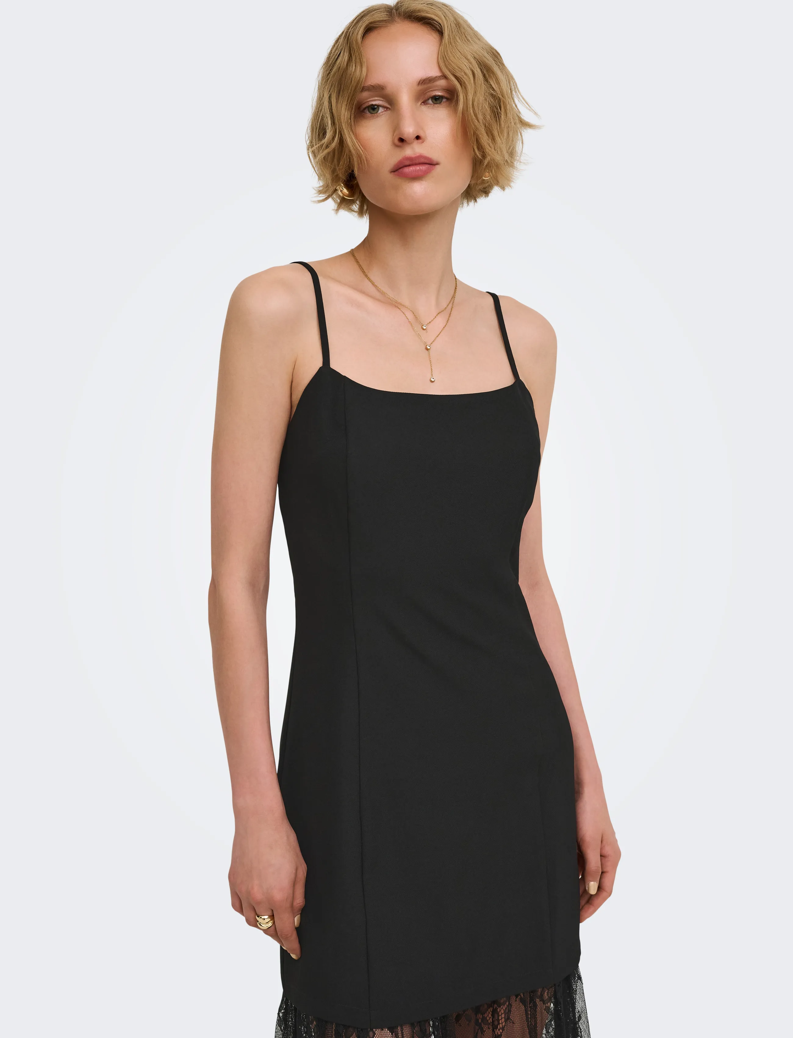 JDY - JDYROSA S/L FITTED MAXI DRESS WVN - black - 4