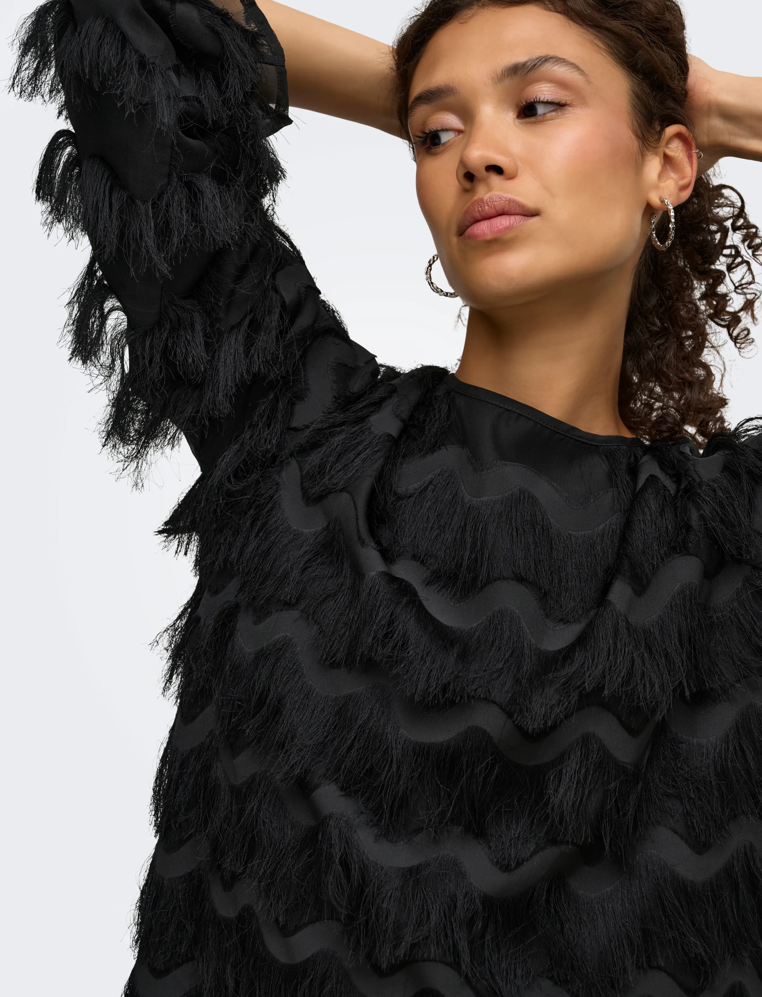 JDY - JDYKESHA L/S TOP WVN - black - 5