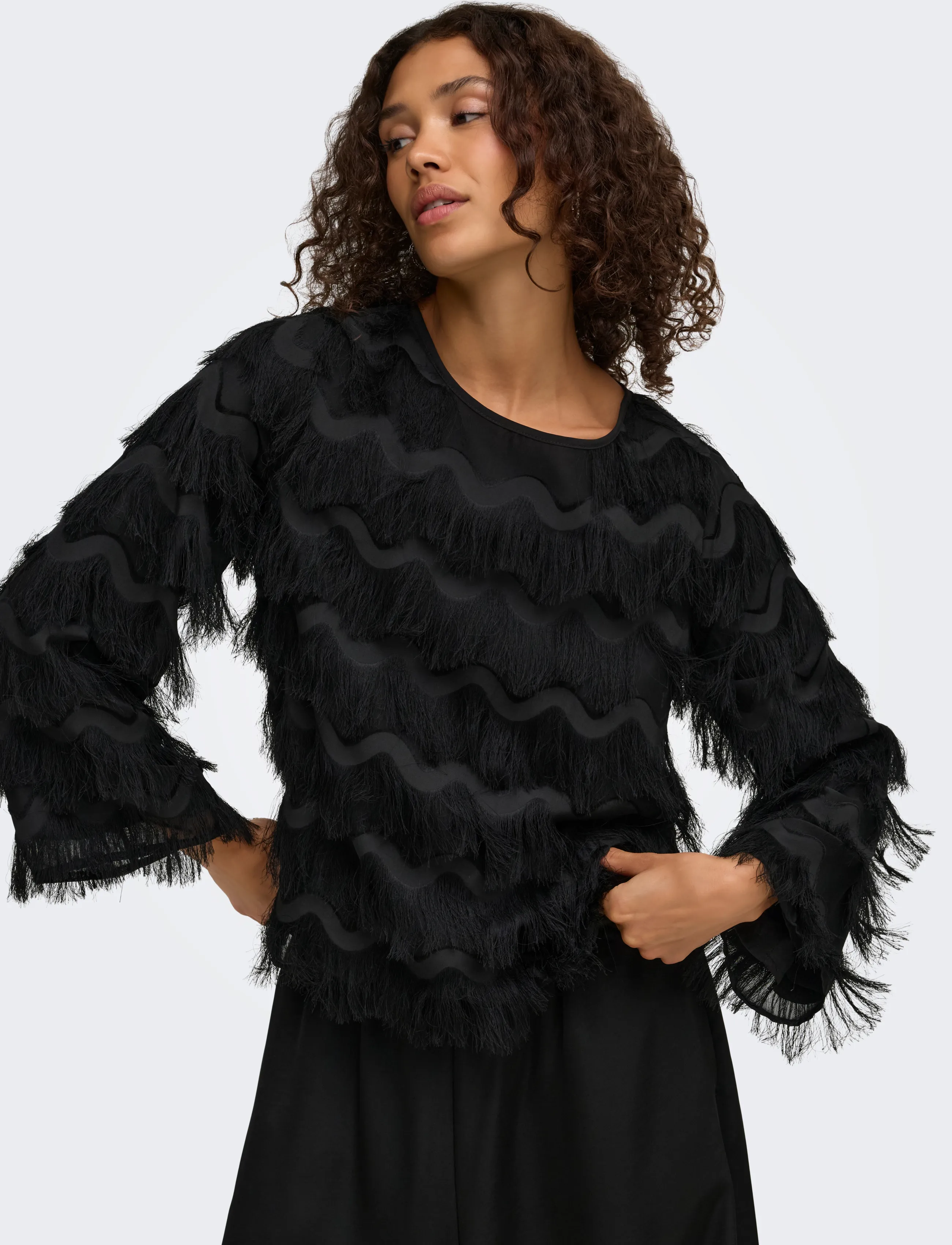 JDY Jdykesha L/S Top Wvn blusar dam – bild 6