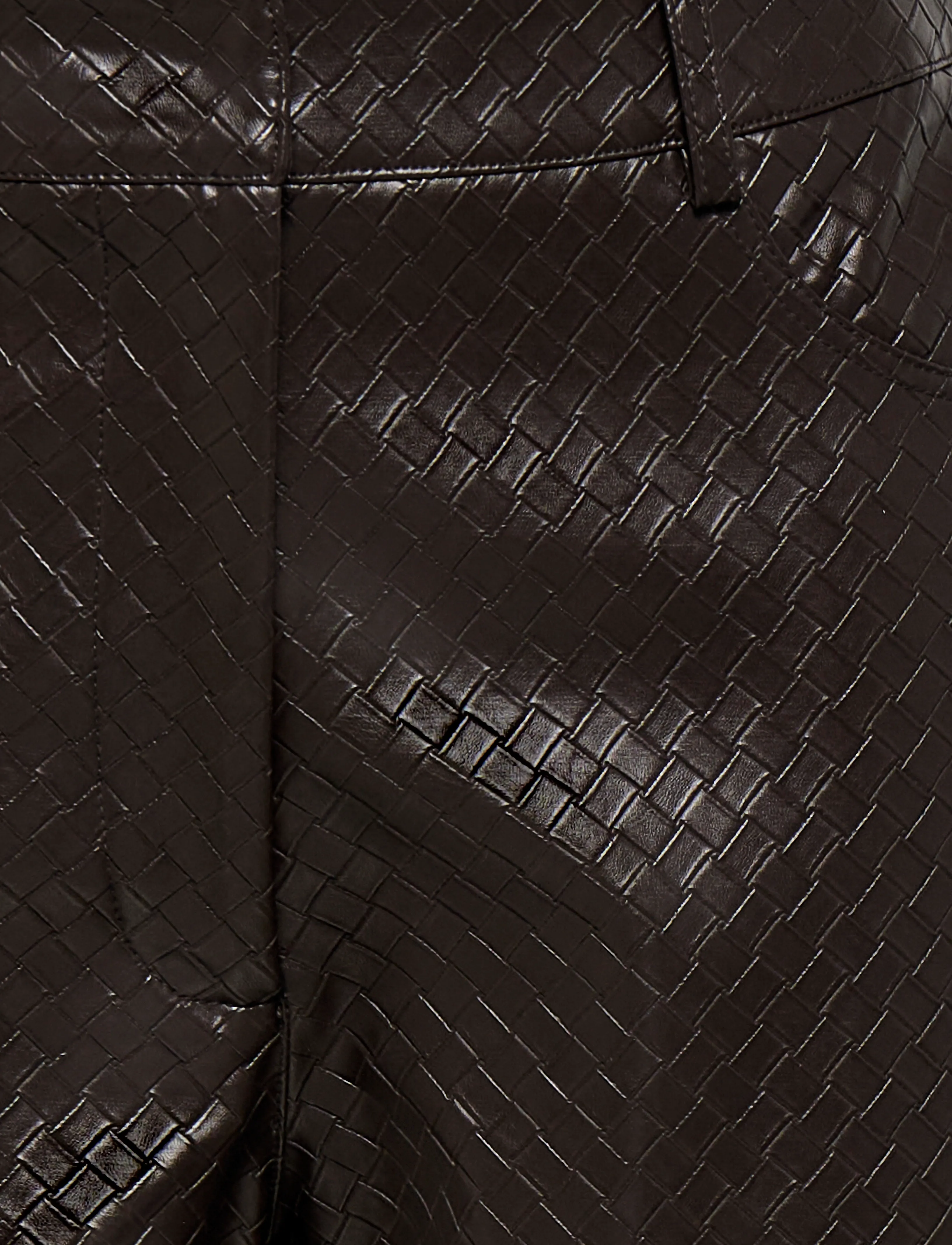 JDY - JDYELLA PU PANTS JRS - chocolate plum - 2