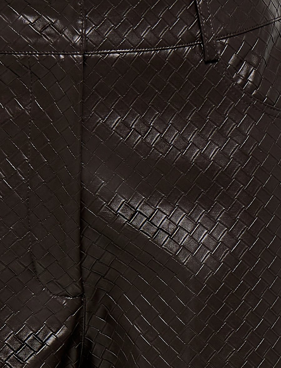 JDY - JDYELLA PU PANTS JRS - chocolate plum - 2