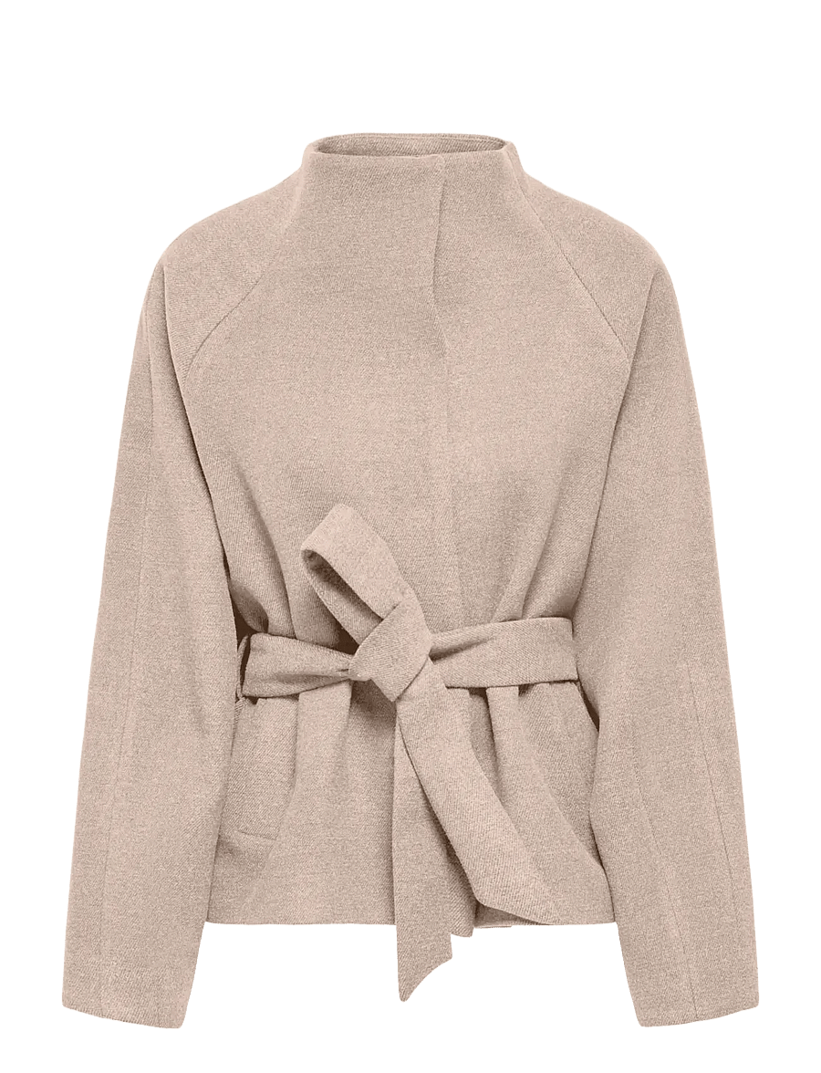 JDY - JDYBLAKE SHORT BELT JACKET OTW HAB NOOS - tepitud jakid - oatmeal - 0