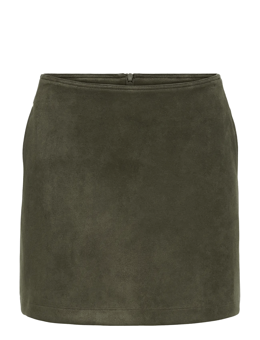 JDY - JDYJULLE FAKE SUEDE MINI SKIRT JRS DIA - black olive - 1