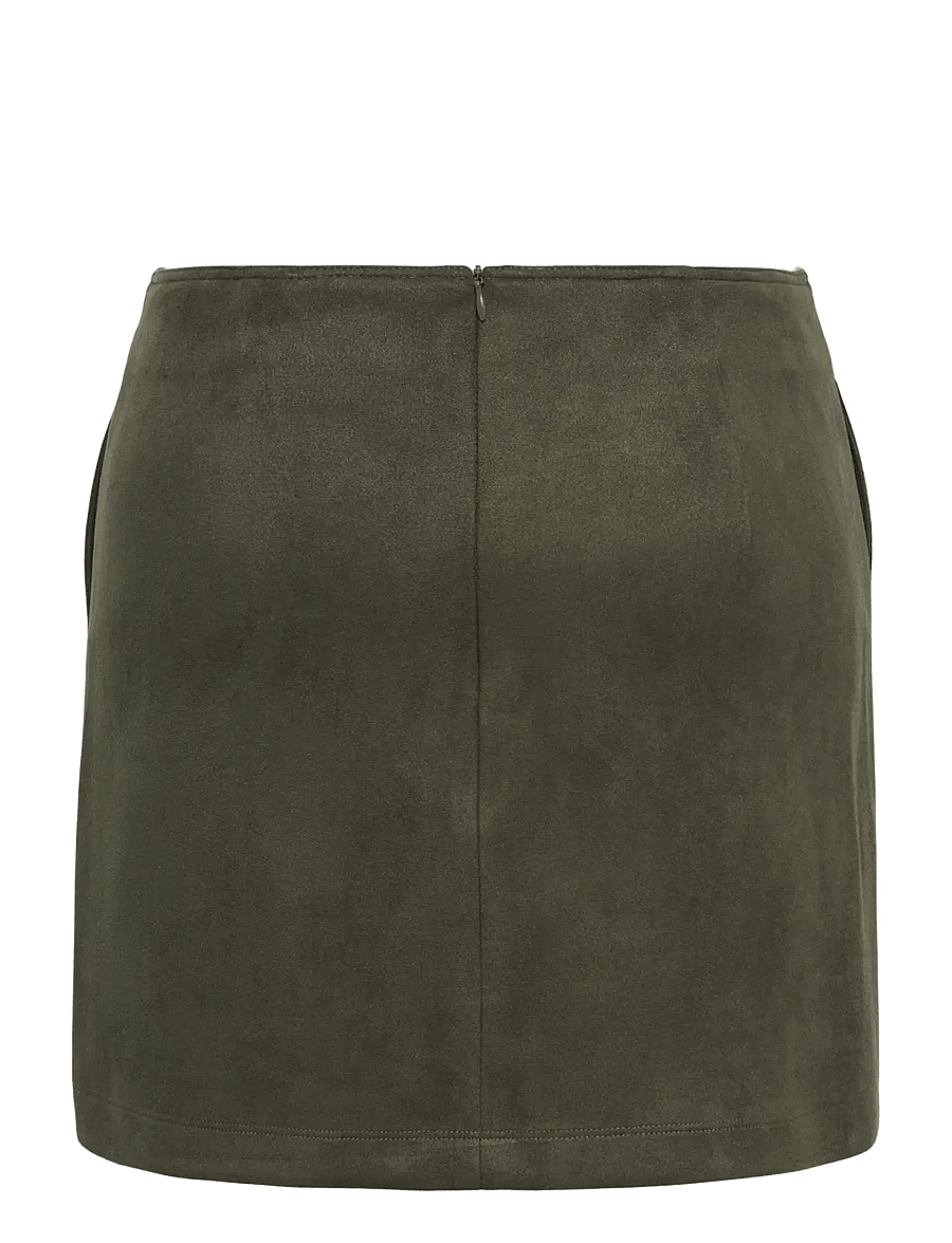 JDY - JDYJULLE FAKE SUEDE MINI SKIRT JRS DIA - black olive - 2