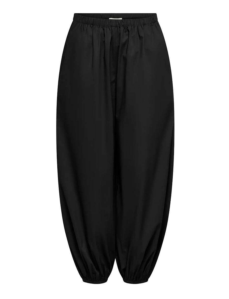 JDY - JDYFRANKIE MW BALLOON PANT WVN NOOS - hosen mit geradem bein - black - 1