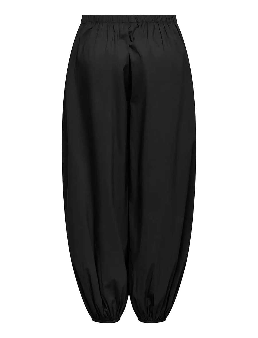JDY - JDYFRANKIE MW BALLOON PANT WVN NOOS - hosen mit geradem bein - black - 2