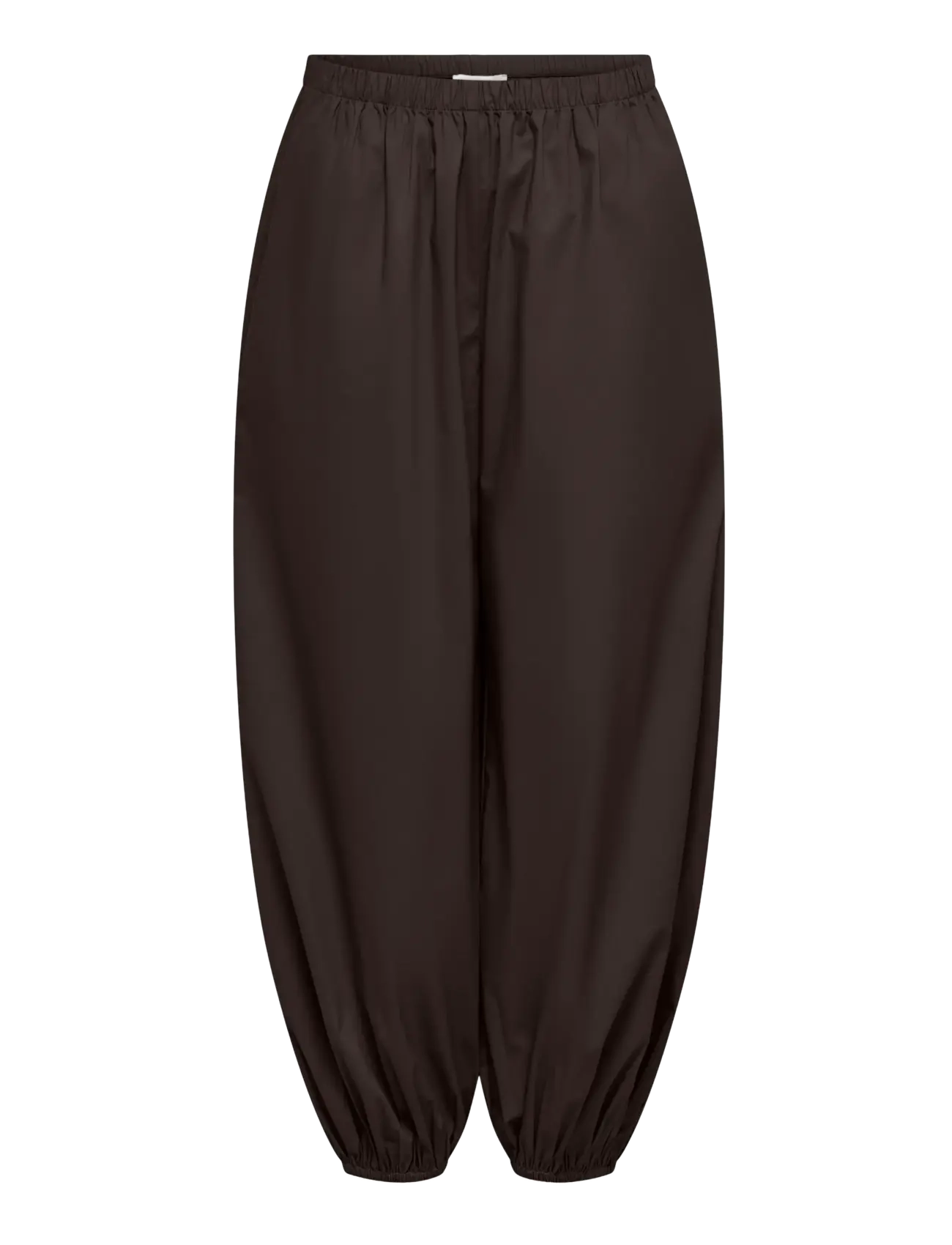 JDY JDYFRANKIE MW BALLOON PANT WVN - Bukser - CHOCOLATE TORTE / brown