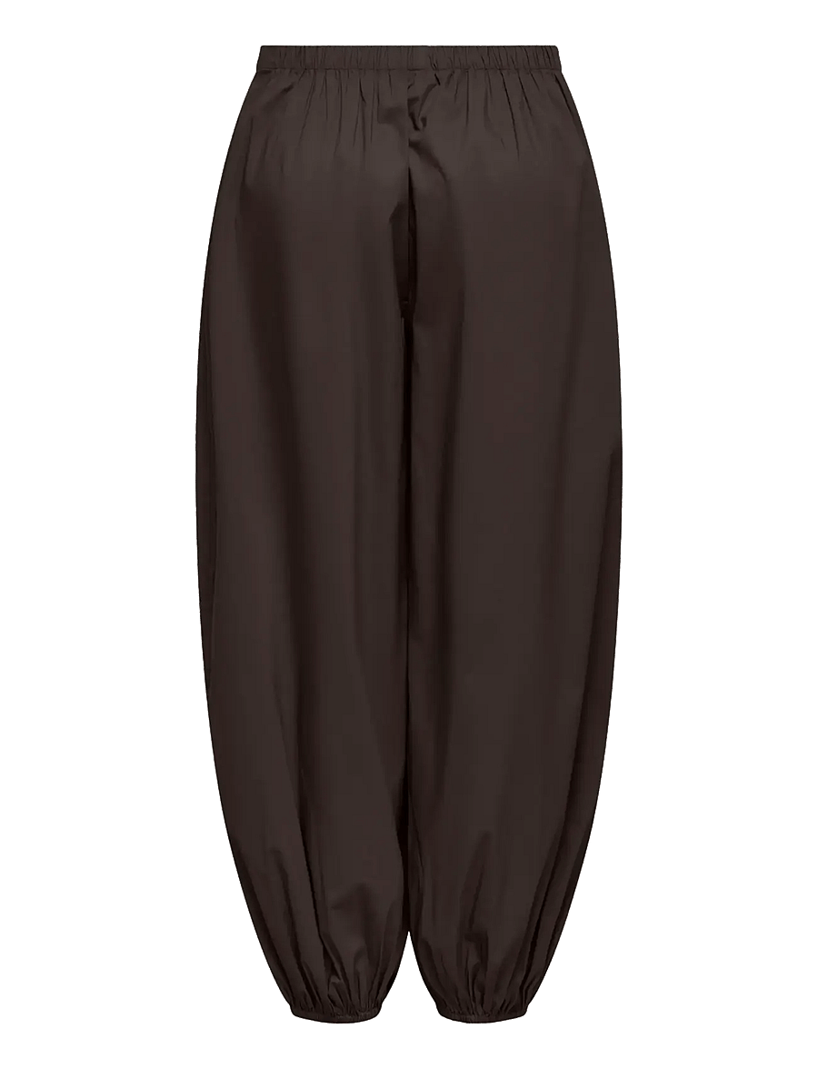 JDY - JDYFRANKIE MW BALLOON PANT WVN NOOS - hosen mit geradem bein - chocolate torte - 2