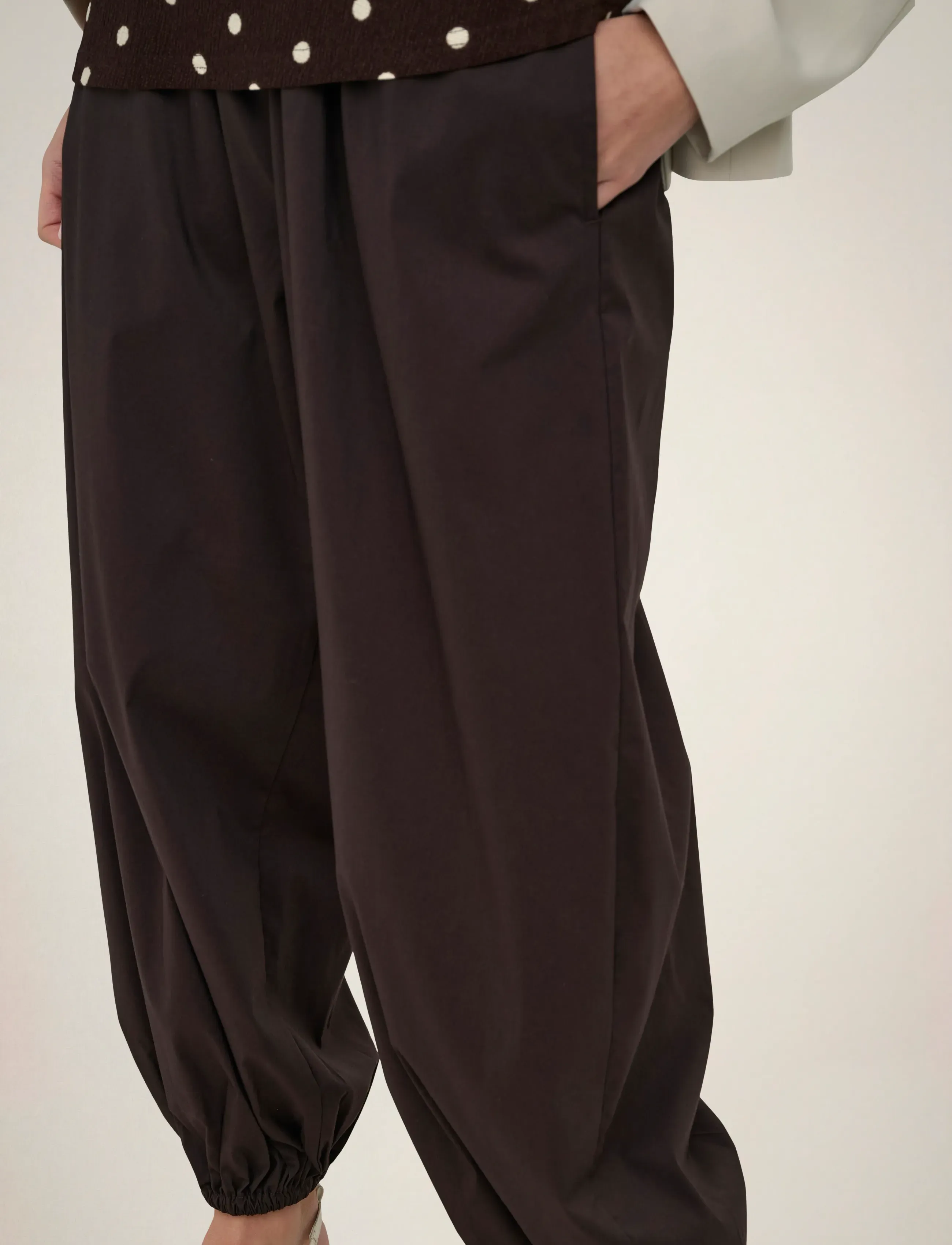 JDY - JDYFRANKIE MW BALLOON PANT WVN NOOS - barrel-bukser - chocolate torte - 5