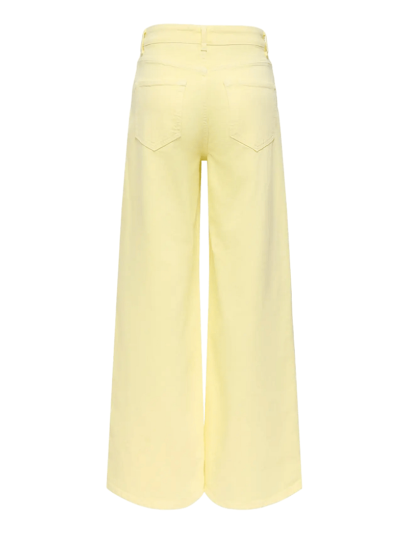 JDY - JDYVERA HW X-WID COL DNM - hosen mit weitem bein - double cream - 2