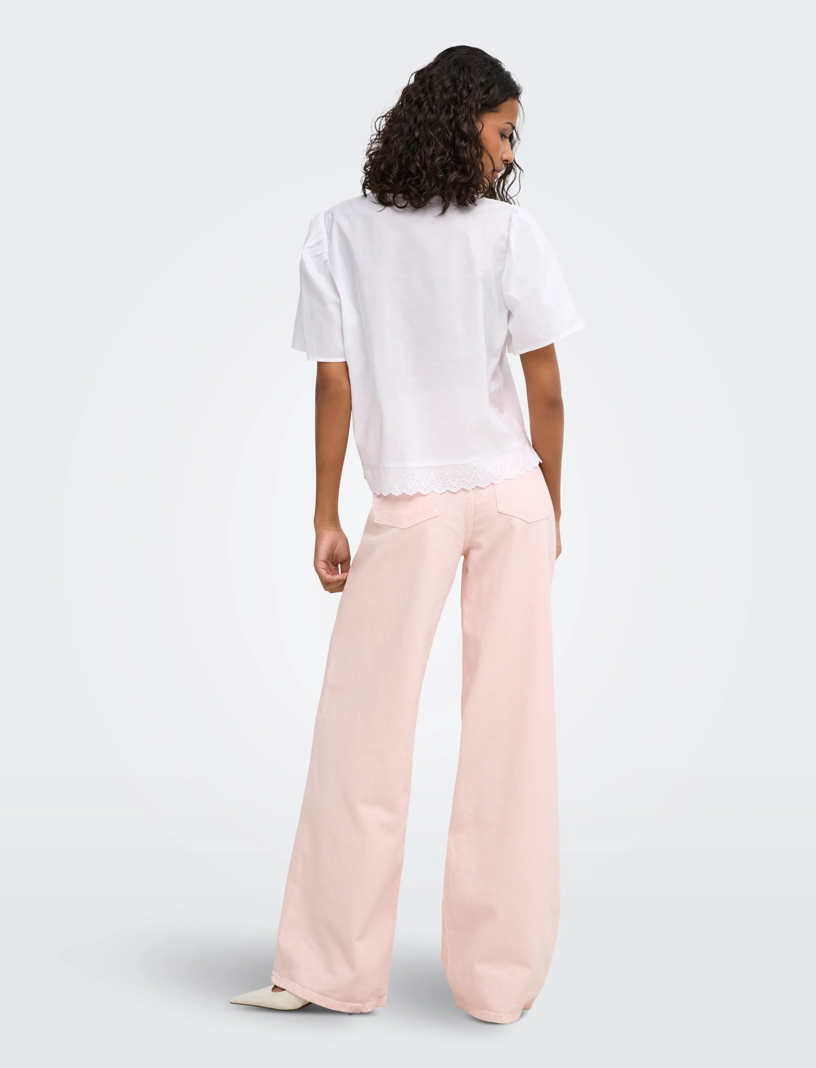 JDY - JDYVERA HW X-WID COL DNM - laia säärega teksad - pink dogwood - 3