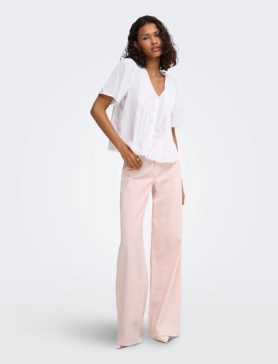 JDY - JDYVERA HW X-WID COL DNM - brede jeans - pink dogwood - 4