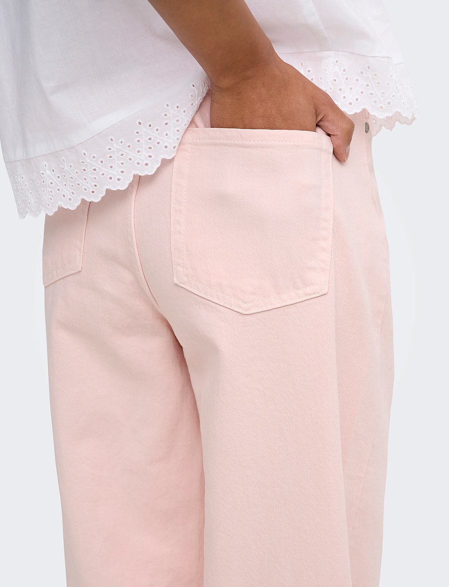 JDY - JDYVERA HW X-WID COL DNM - brede jeans - pink dogwood - 5