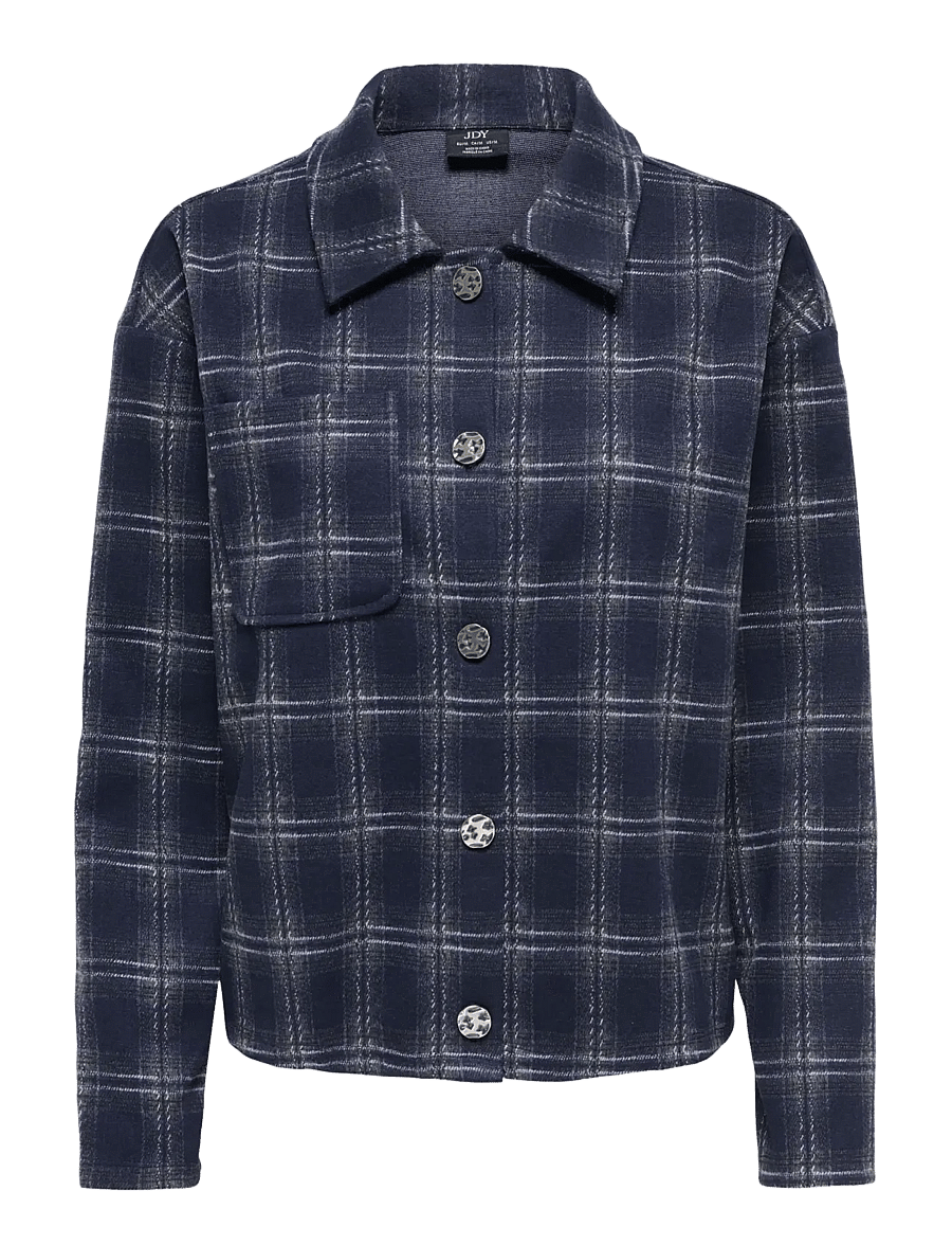 JDY - JDYFILUKKA L/S CHECK SHIRT JRS - night sky - 1