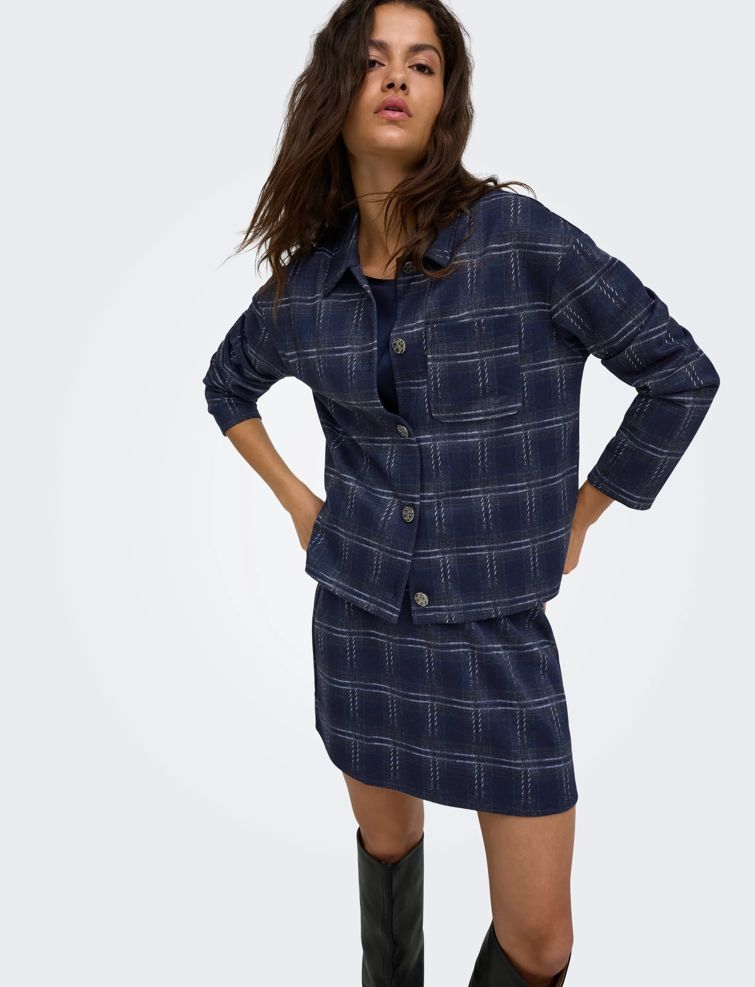 JDY Jdyfilukka L/S Check Shirt Jrs skjortor dam – bild 6