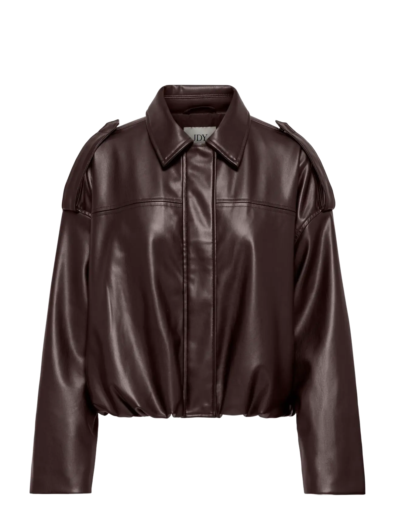 JDY JDYANE FAUX LEATHER BAT JACKET OTW SGO - Leren jassen - CHOCOLATE TORTE / brown