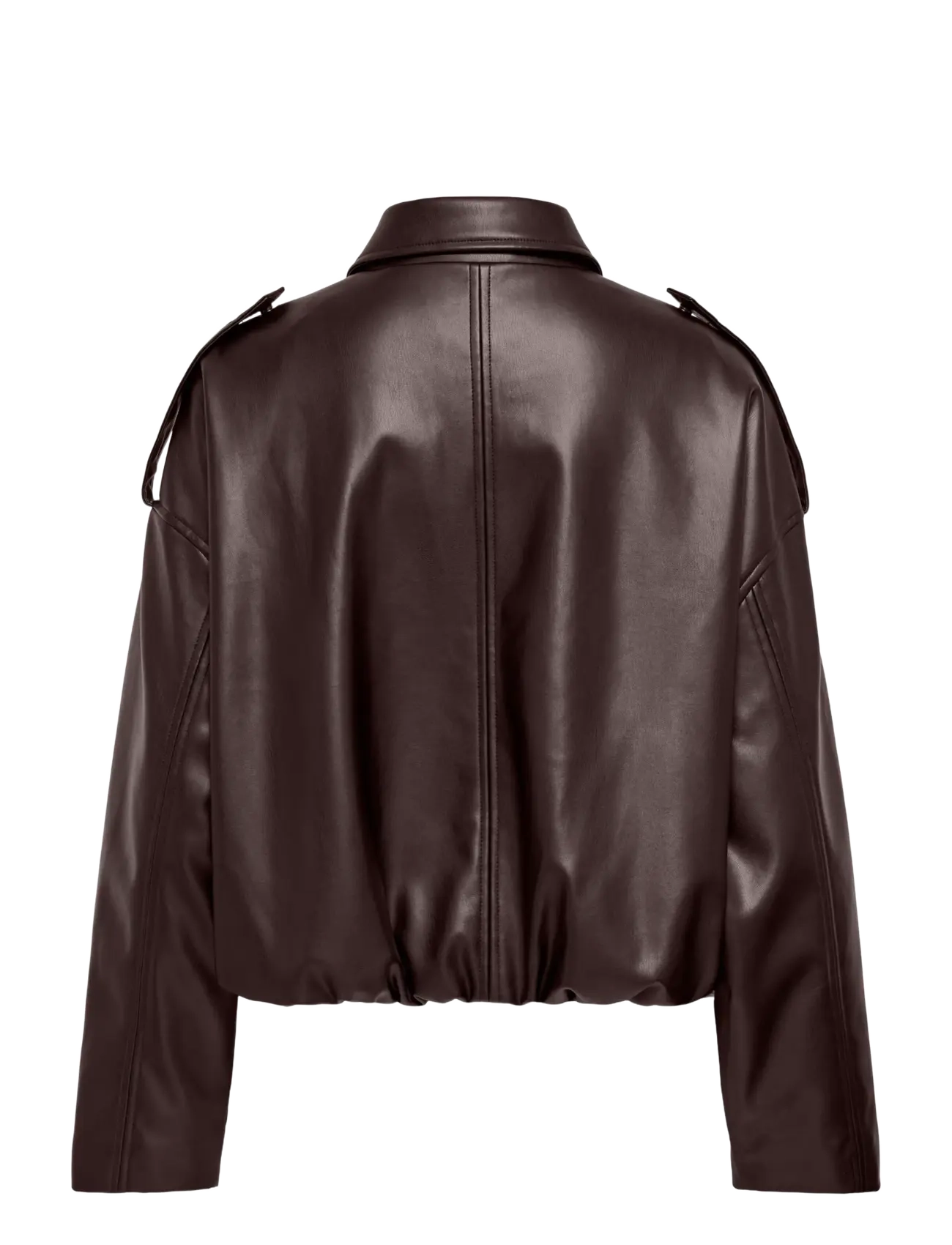 JDY - JDYANE FAUX LEATHER BAT JACKET OTW NOOS - chocolate torte - 1