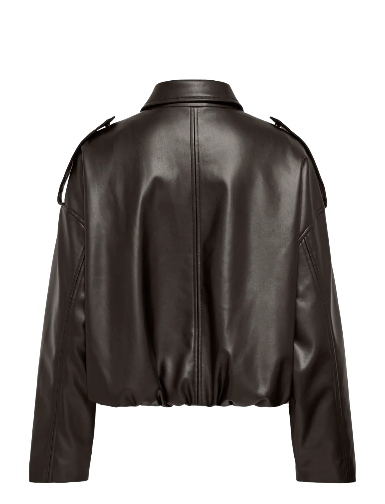 JDY - JDYANE FAUX LEATHER BAT JACKET OTW NOOS - light jackets - chocolate torte - 2